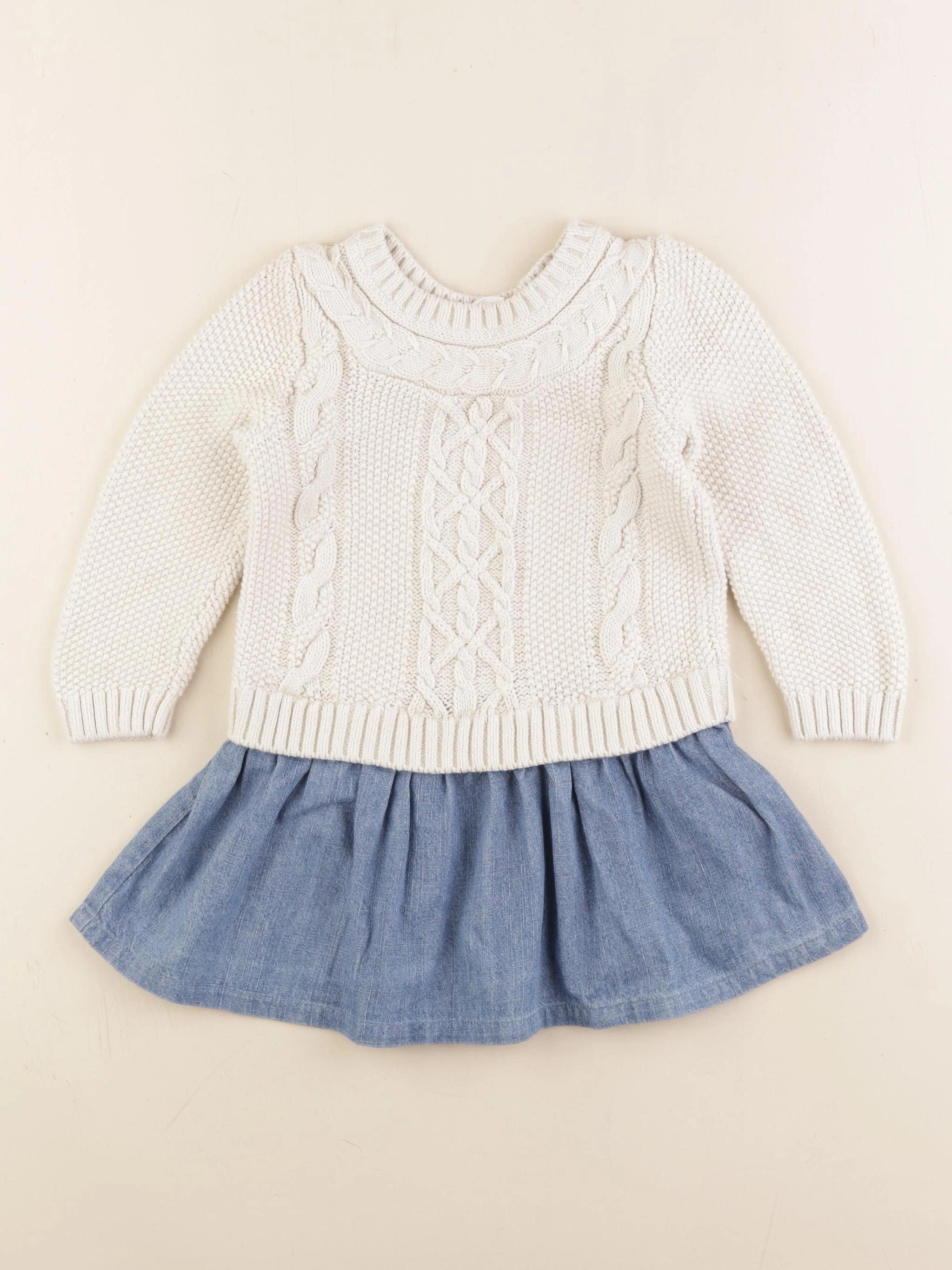 GAP - robe blanc - 2 ans