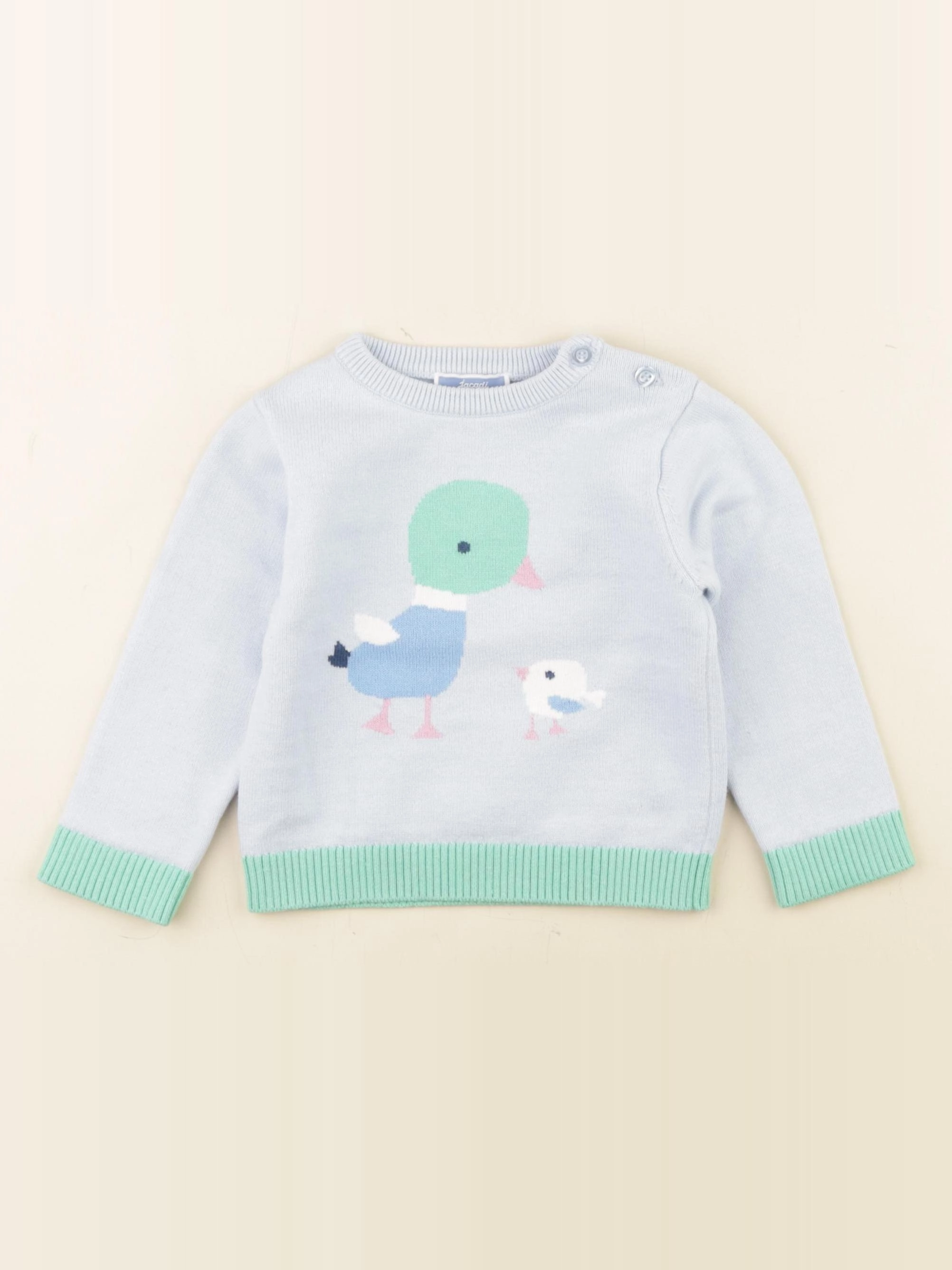 Jacadi - pull bleu - 18 mois