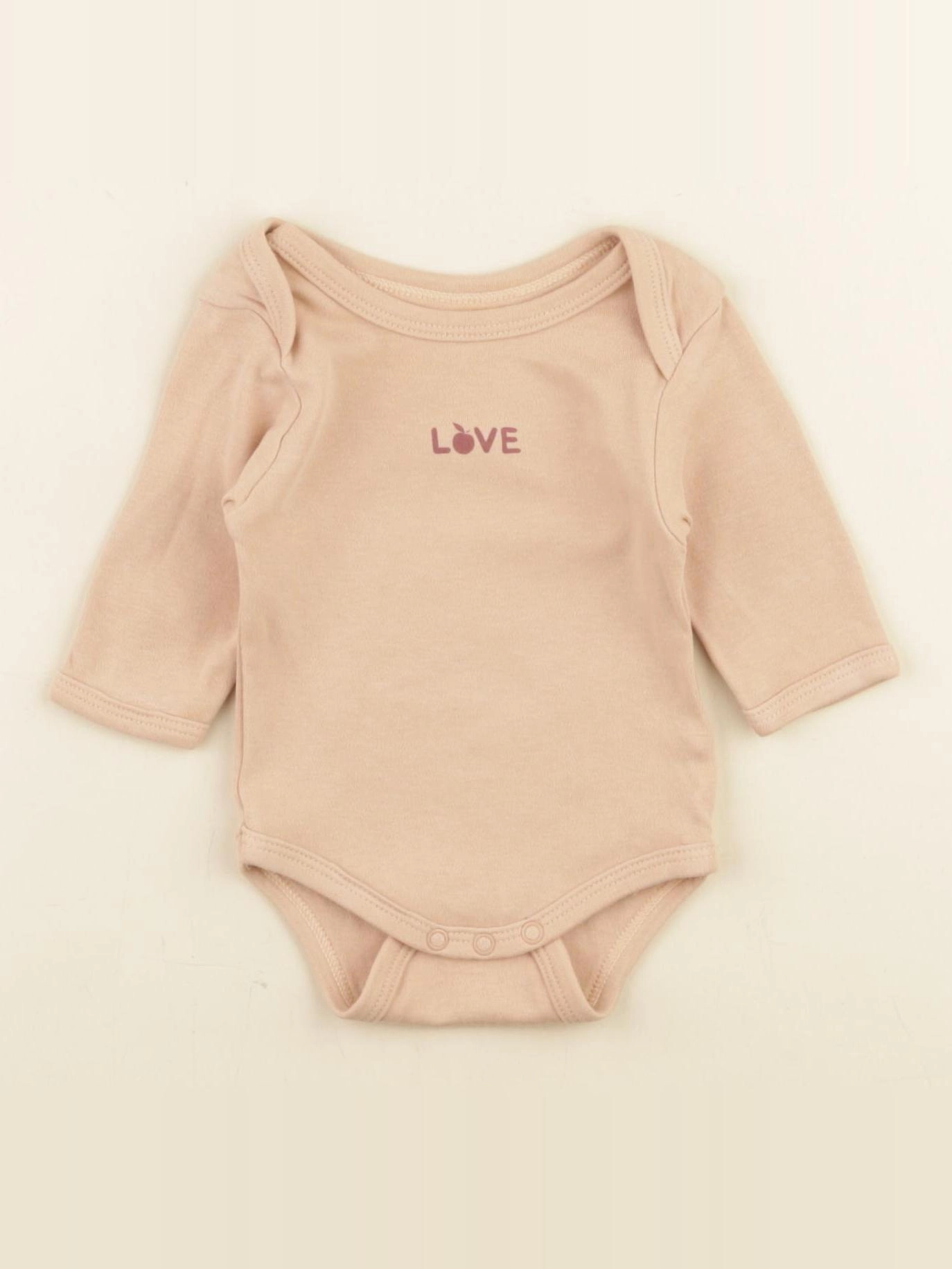 Vertbaudet - body rose - 1 mois