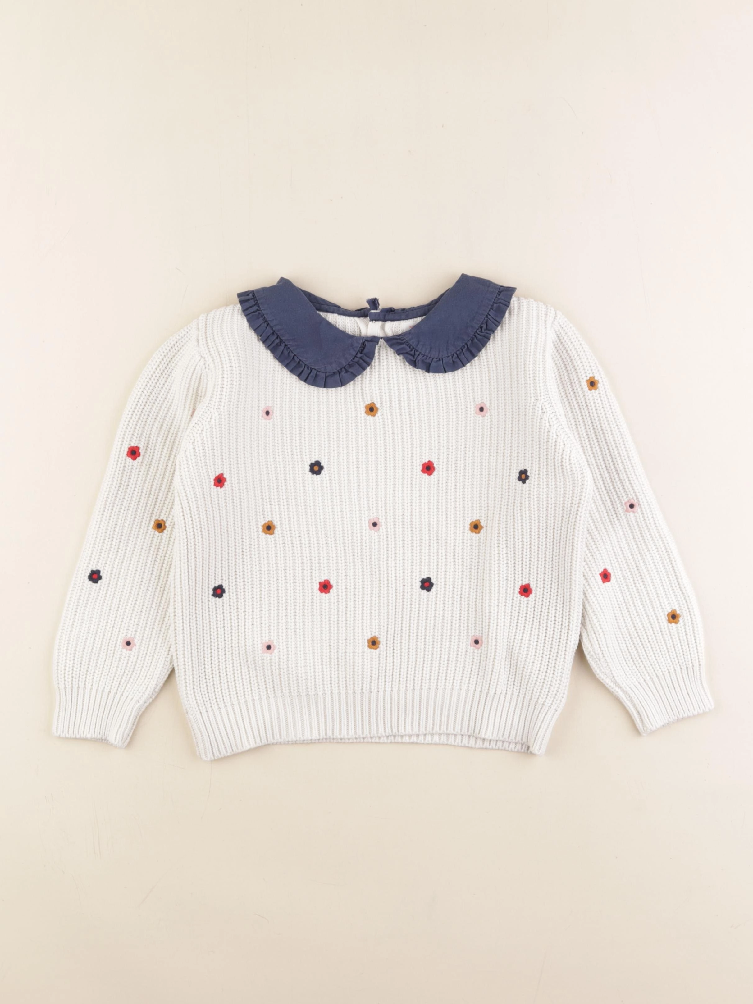 Monoprix - pull blanc - 6 ans