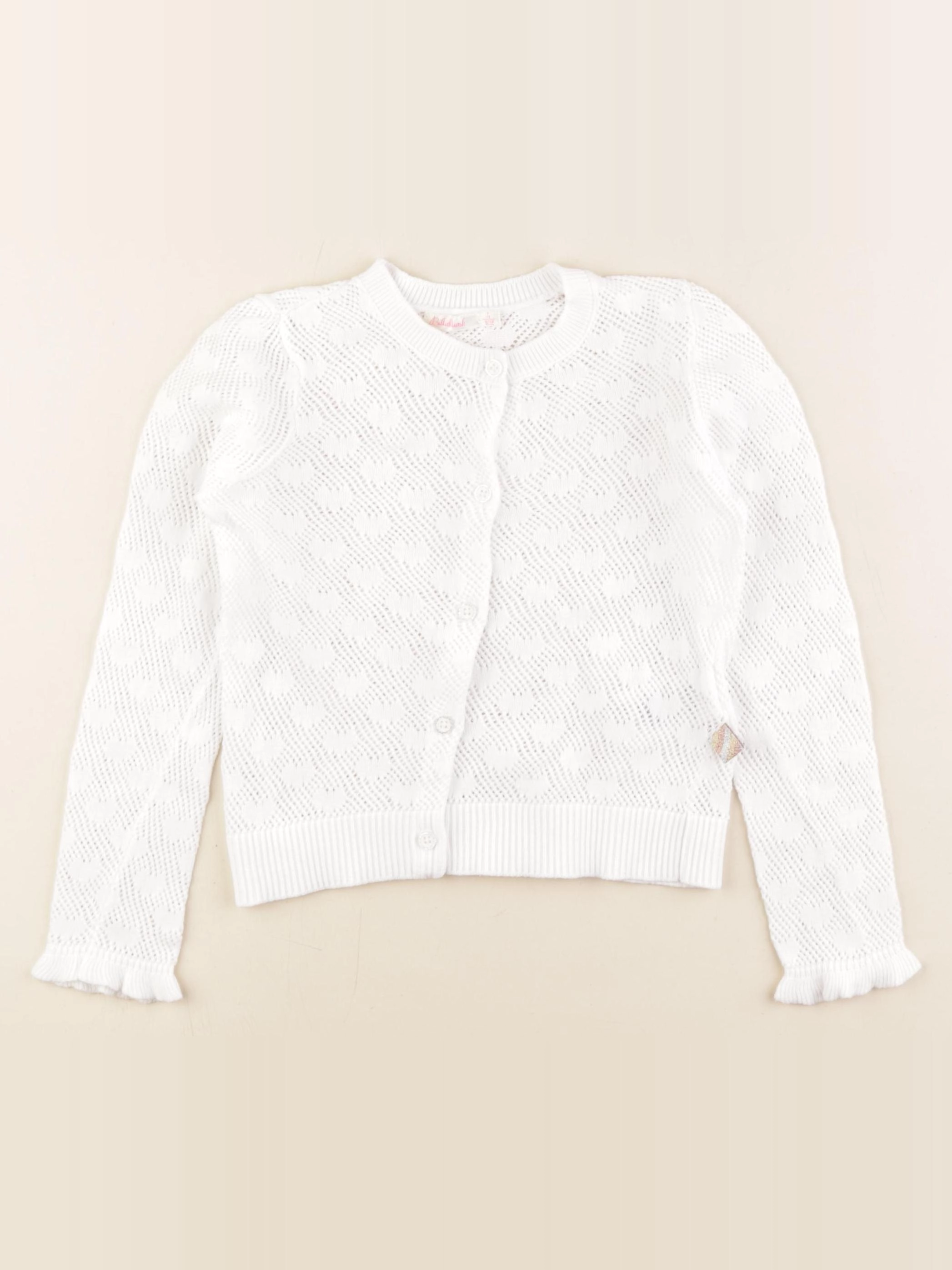 Billie Blush - gilet blanc - 4 ans