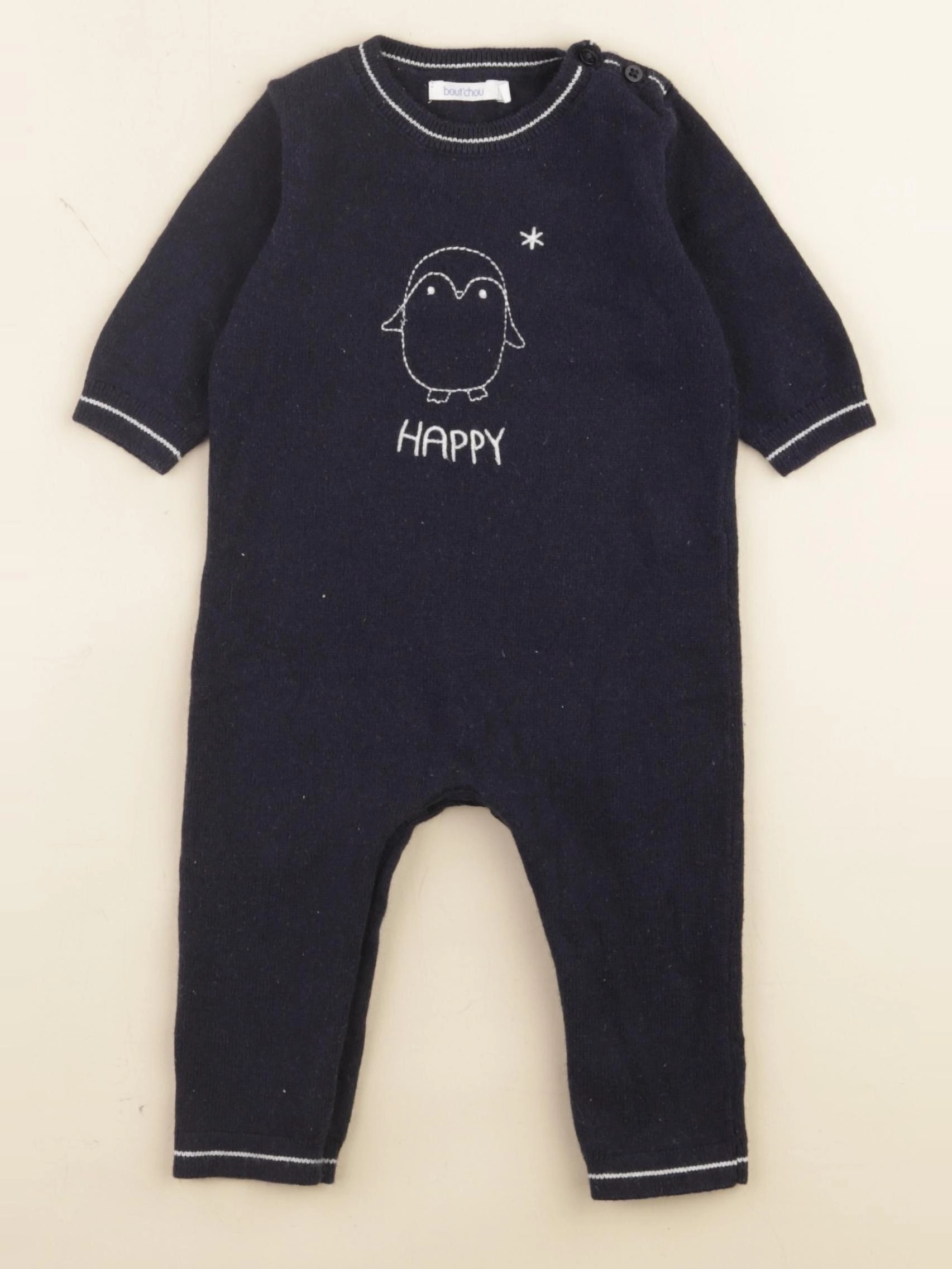 Boutchou - combinaison bleu - 6 mois