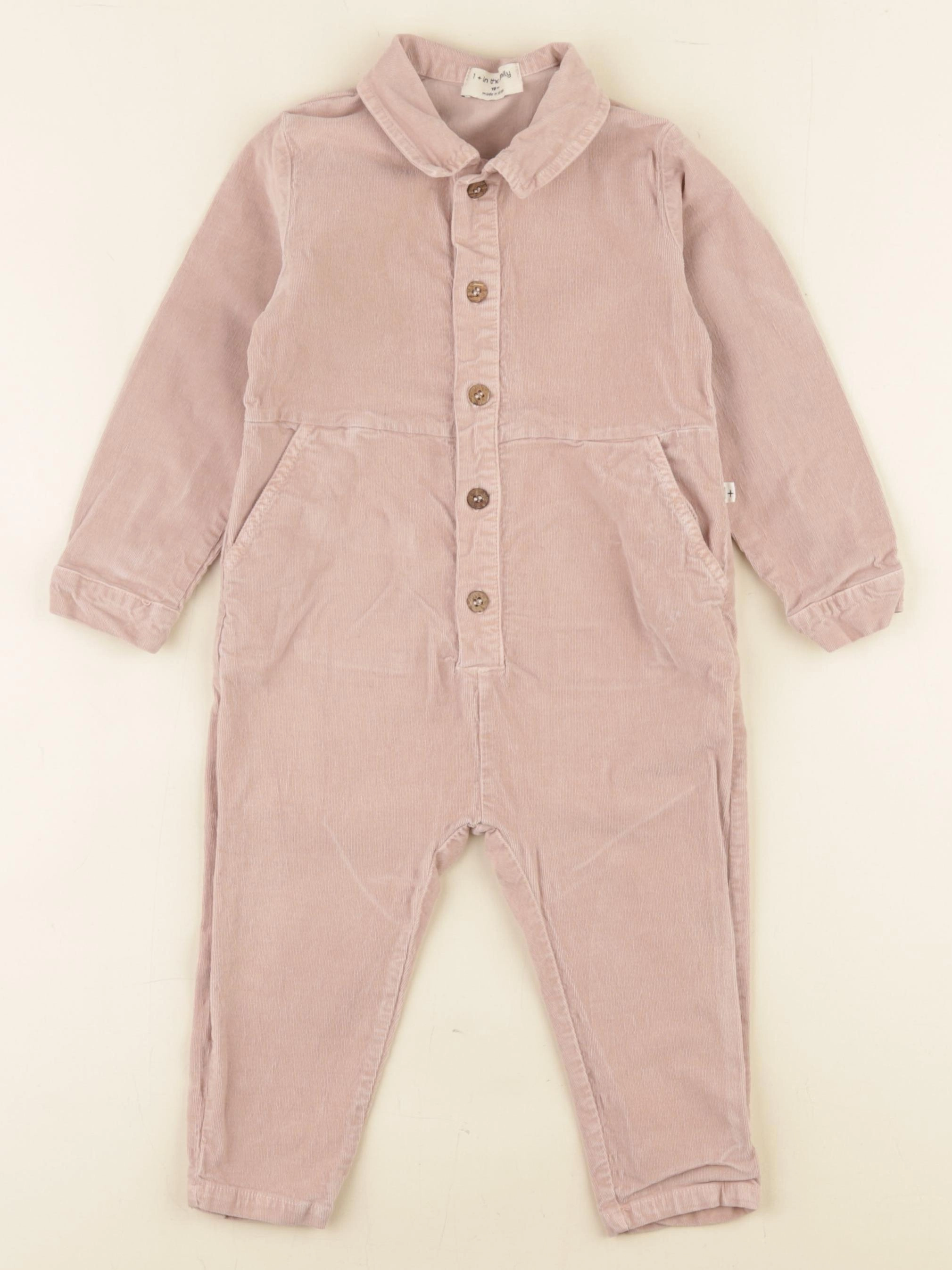 1+ In the family - combinaison rose - 18 mois