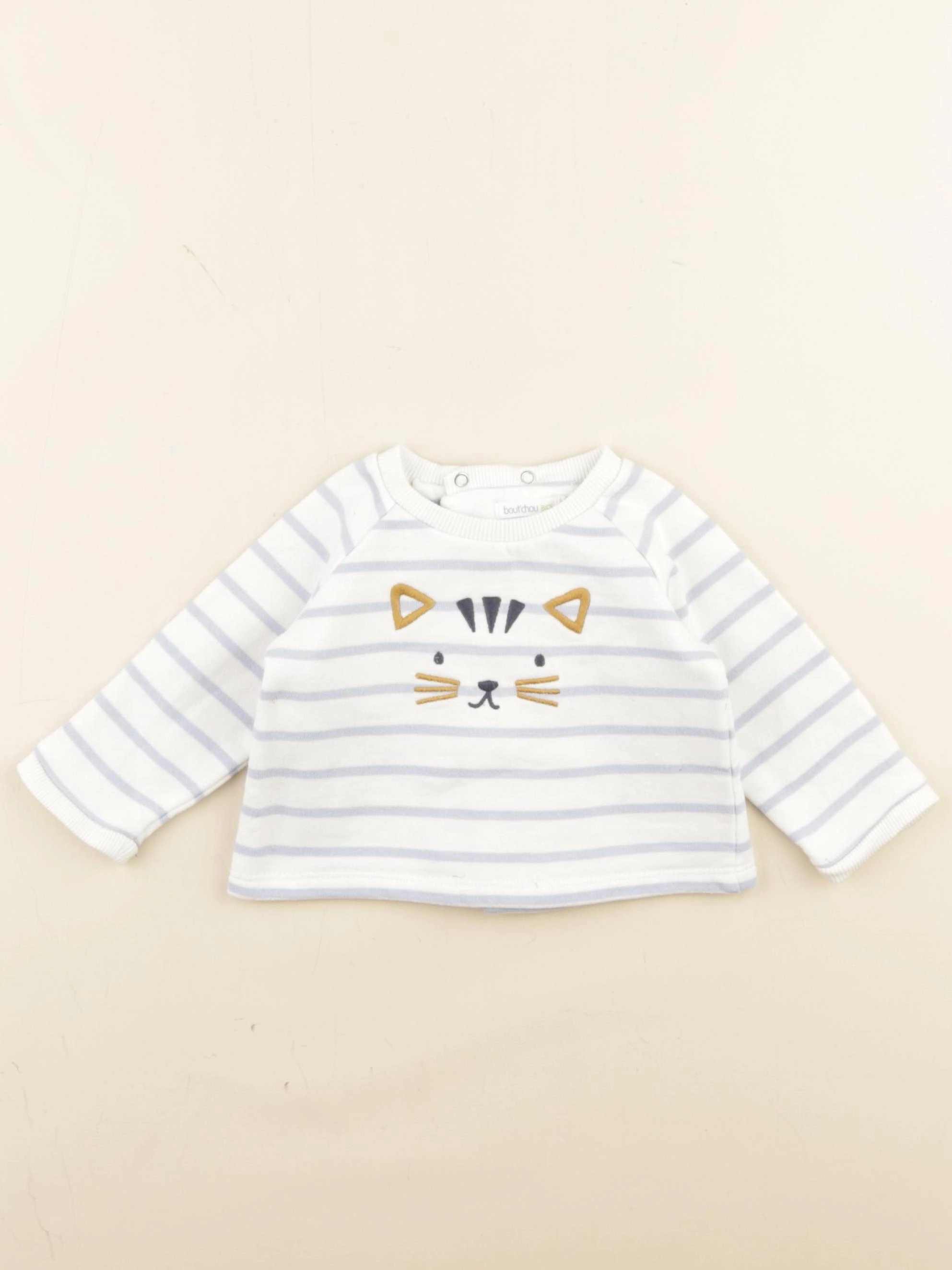 Boutchou - sweat blanc - 6 mois