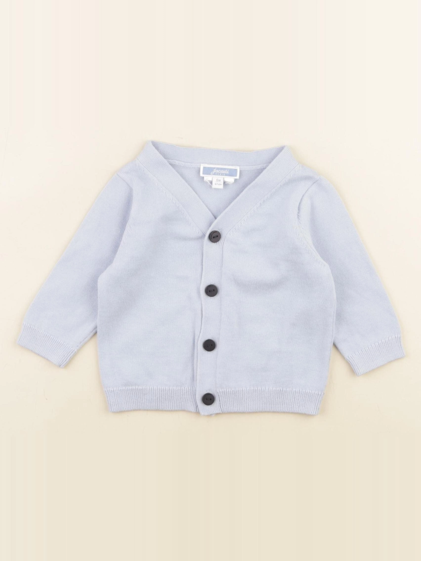 Jacadi - gilet bleu - 6 mois