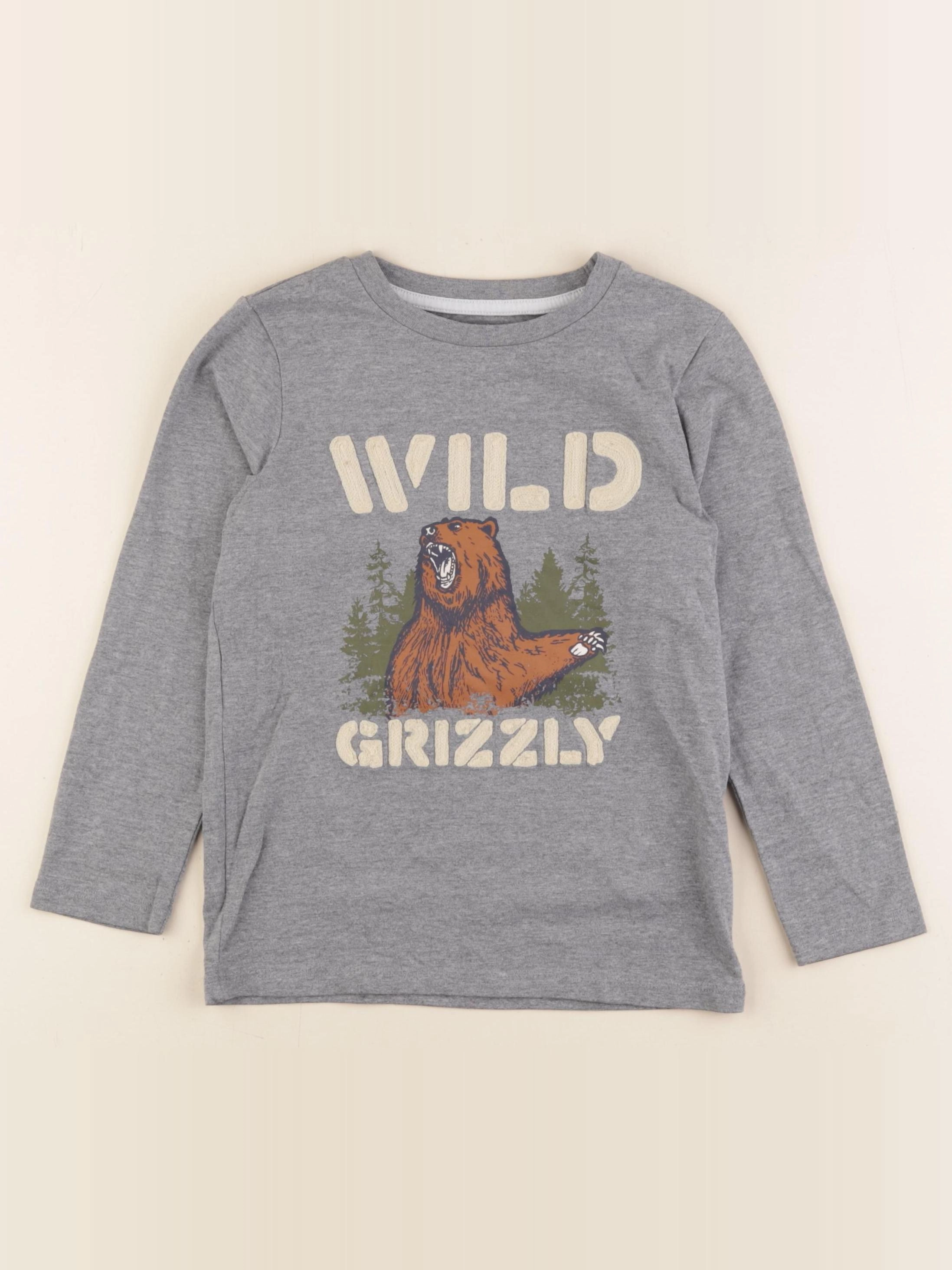 Vertbaudet - tee-shirt gris - 6 ans