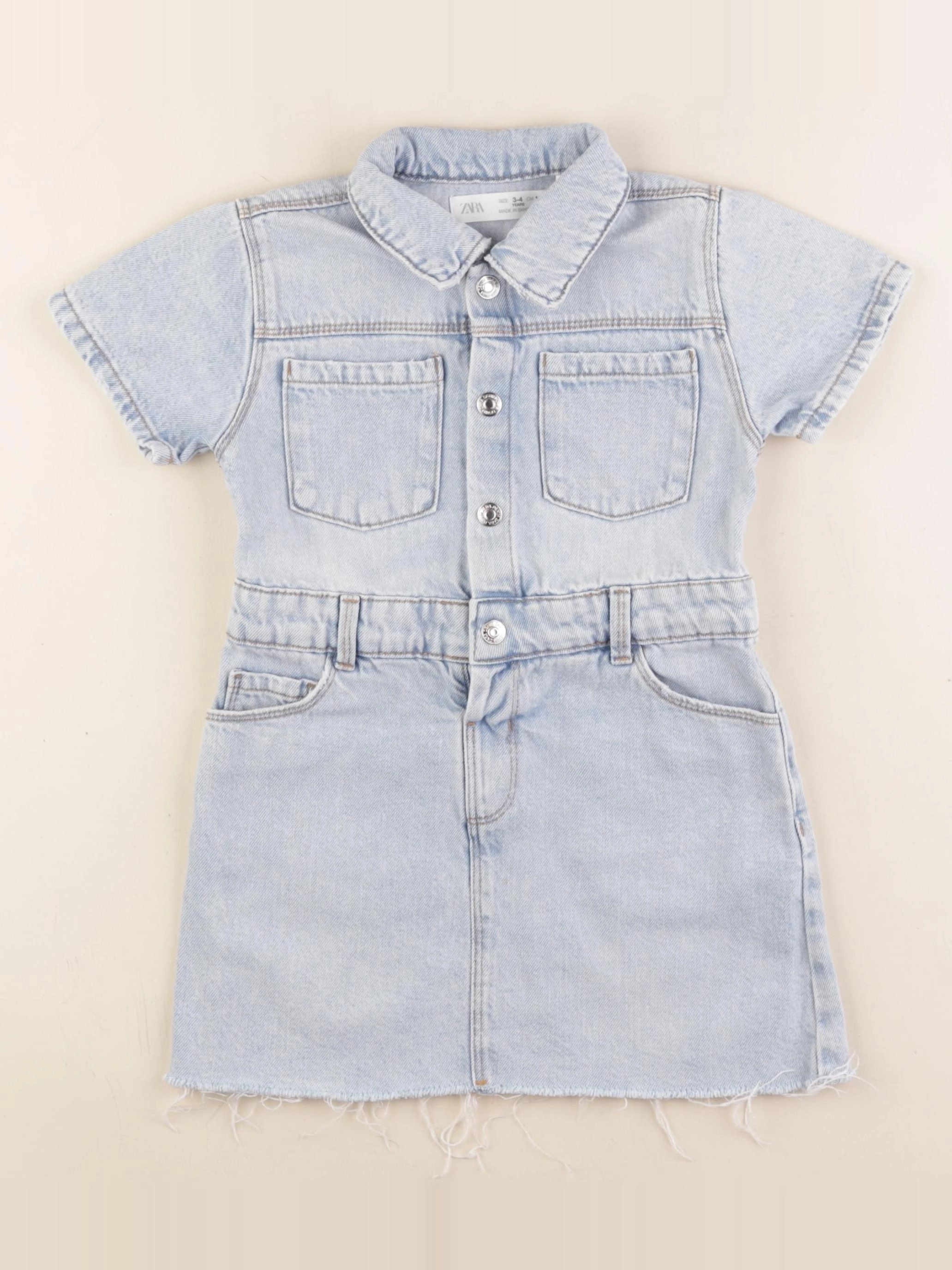 Zara - robe bleu - 3/4 ans