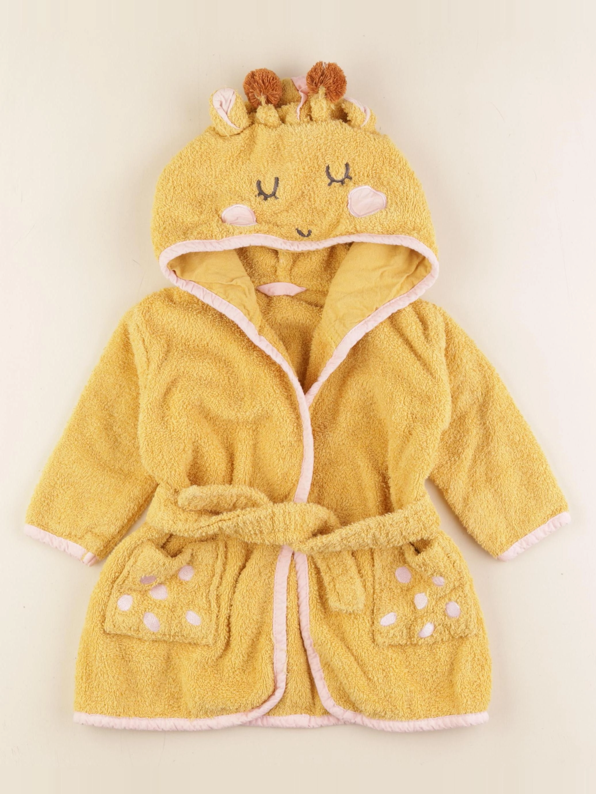 Vertbaudet - peignoir jaune - 9/12 mois