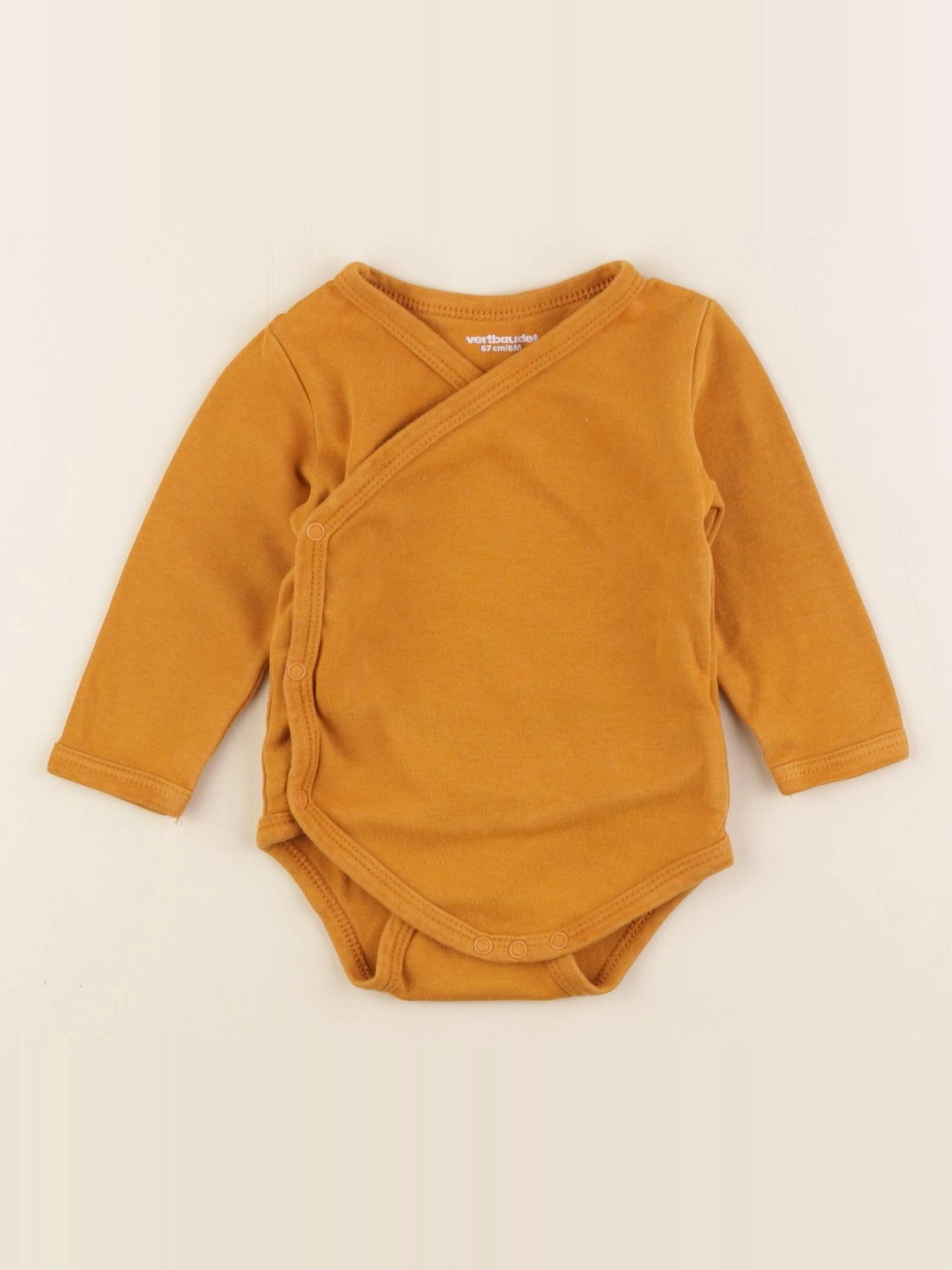 Vertbaudet - body orange - 6 mois