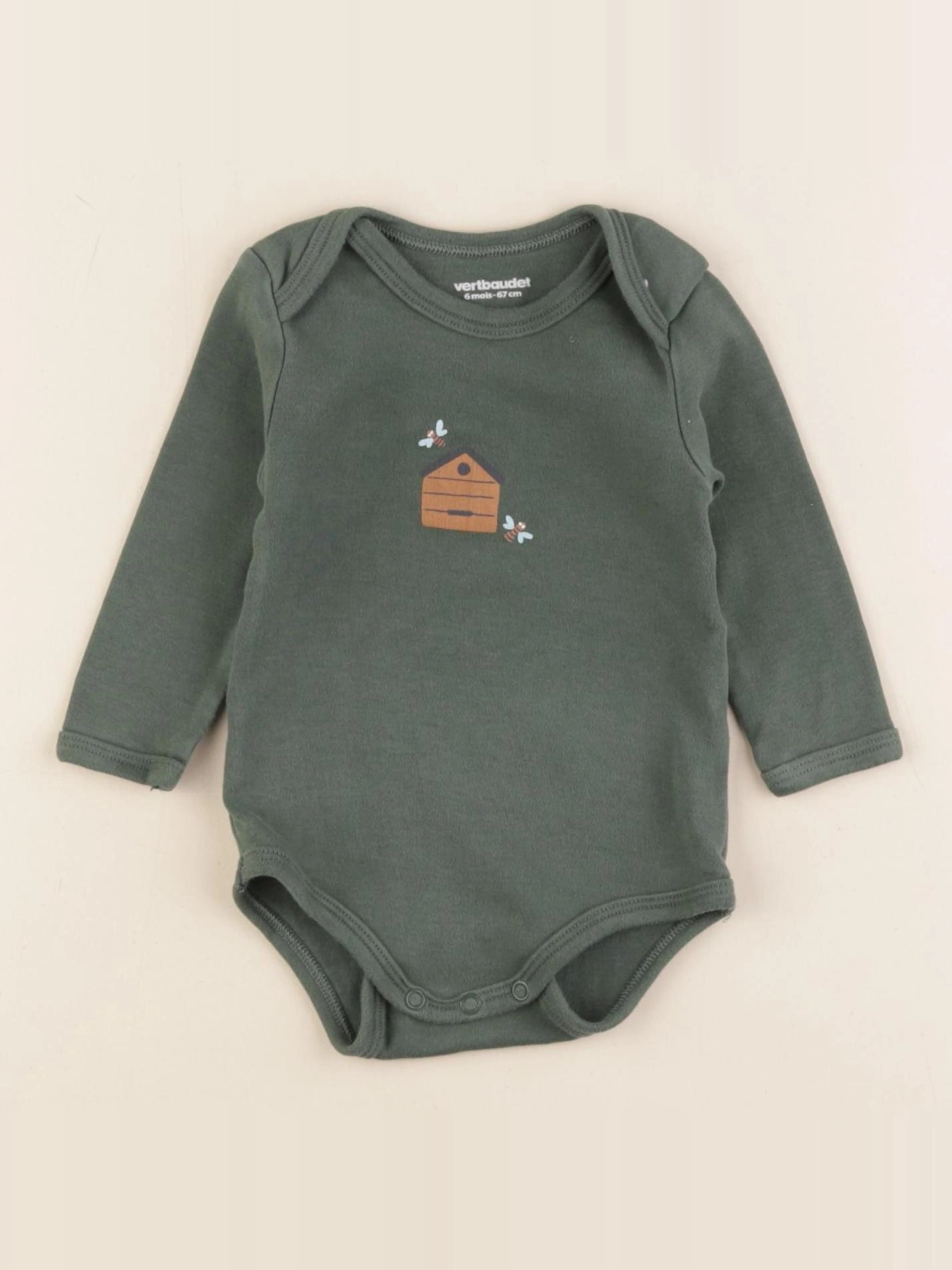 Vertbaudet - body vert - 6 mois