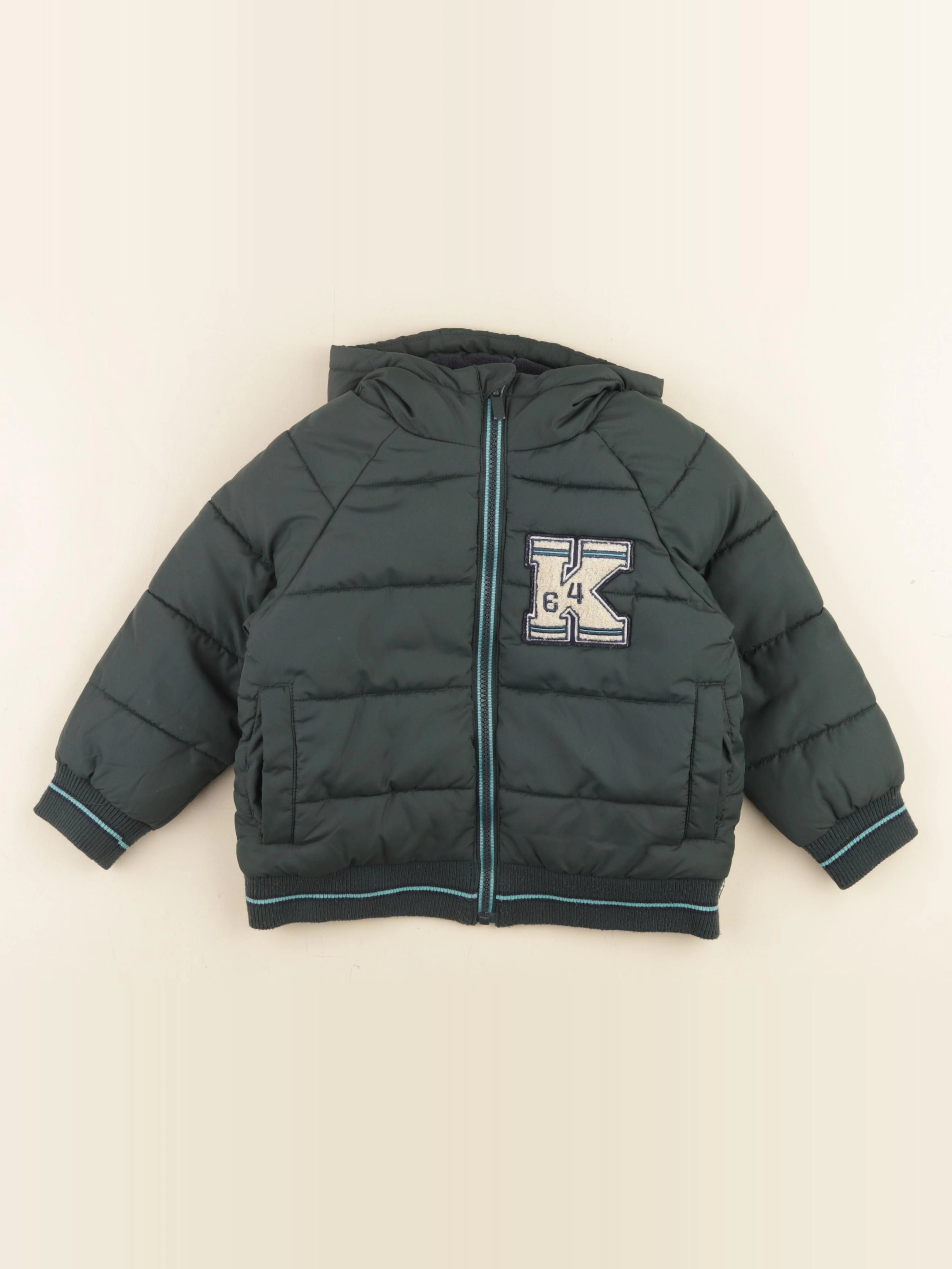 Vertbaudet - doudoune vert - 3 ans