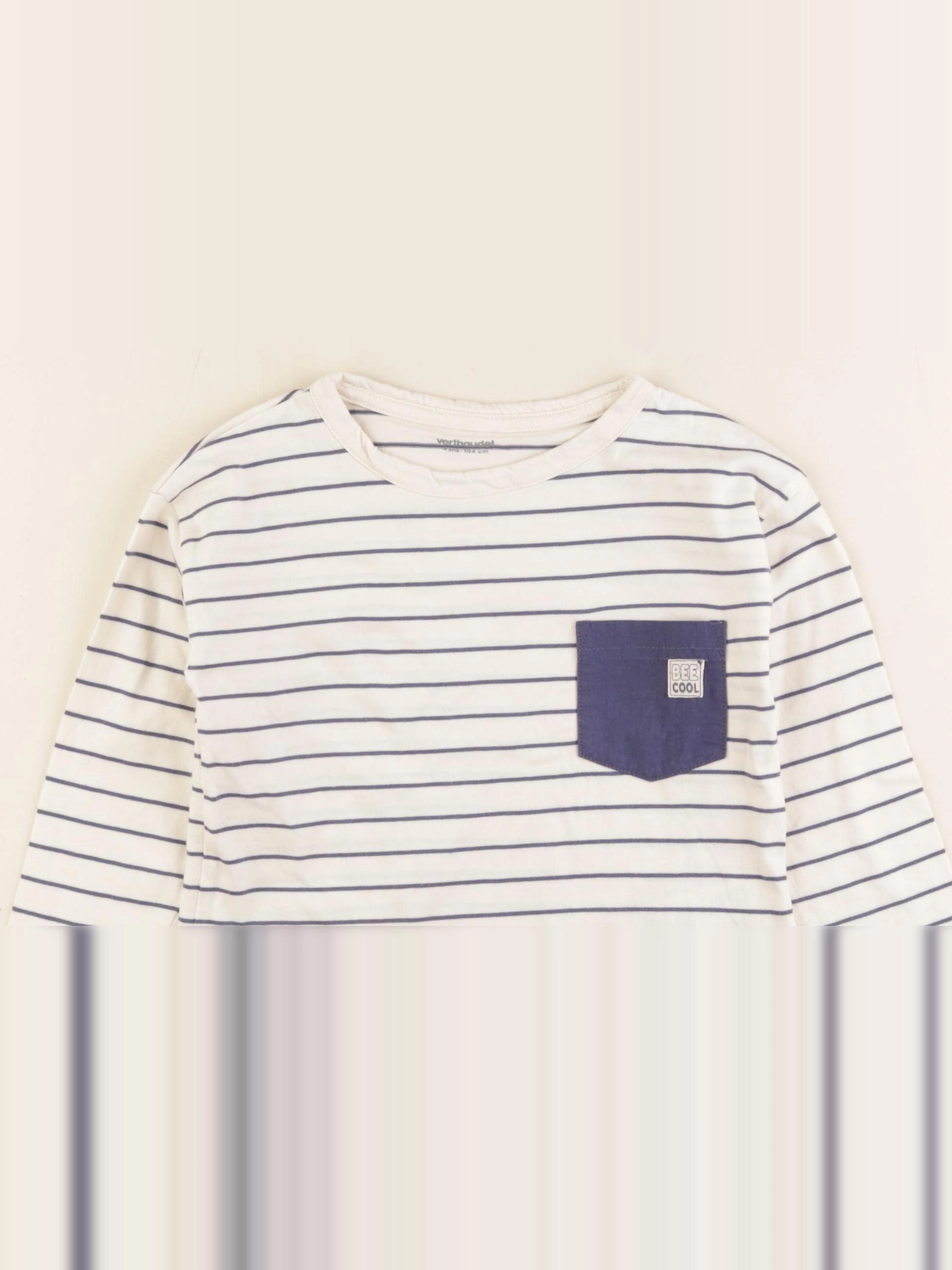 Vertbaudet - tee-shirt beige - 4 ans