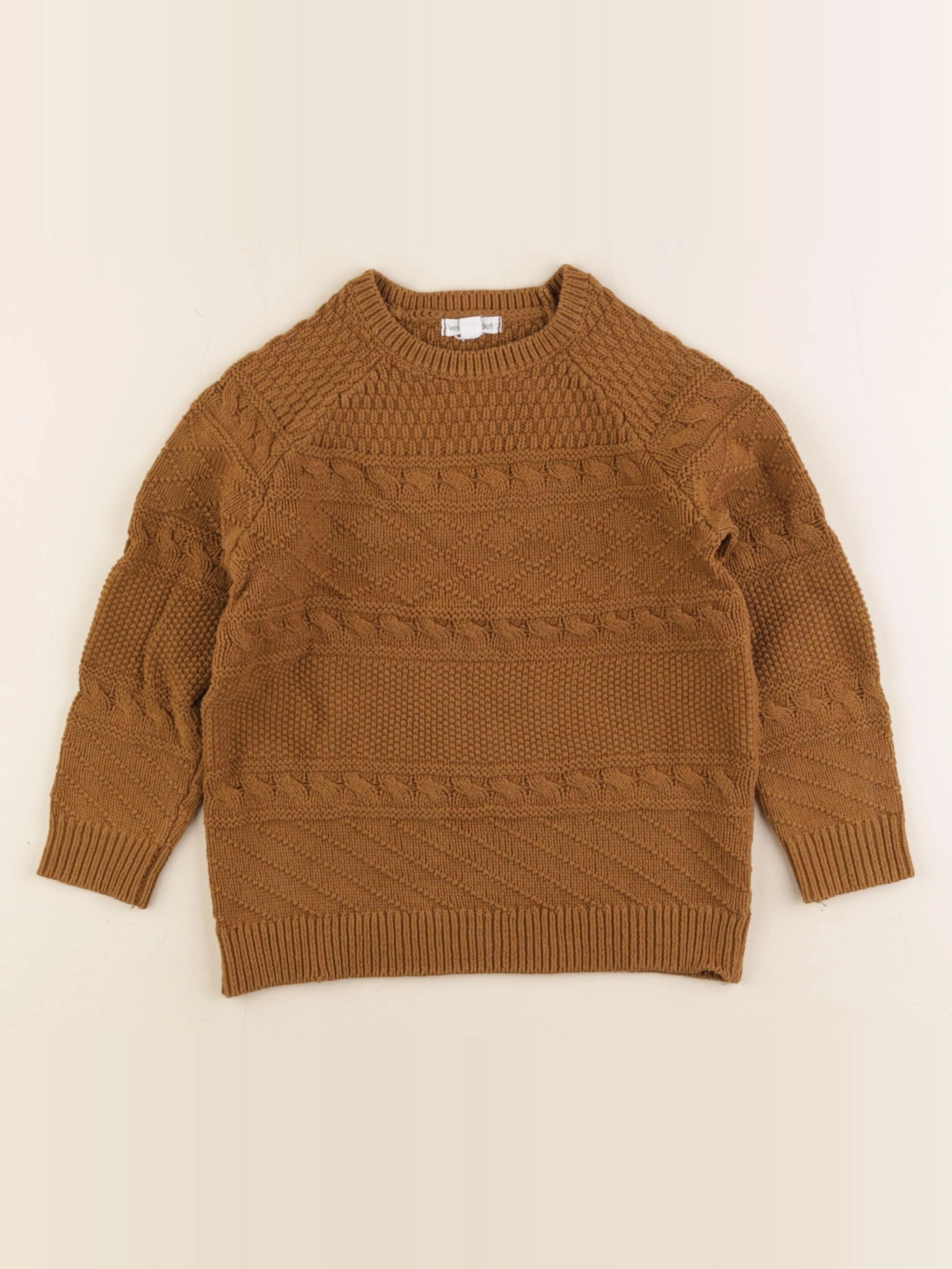 Vertbaudet - pull marron - 4 ans