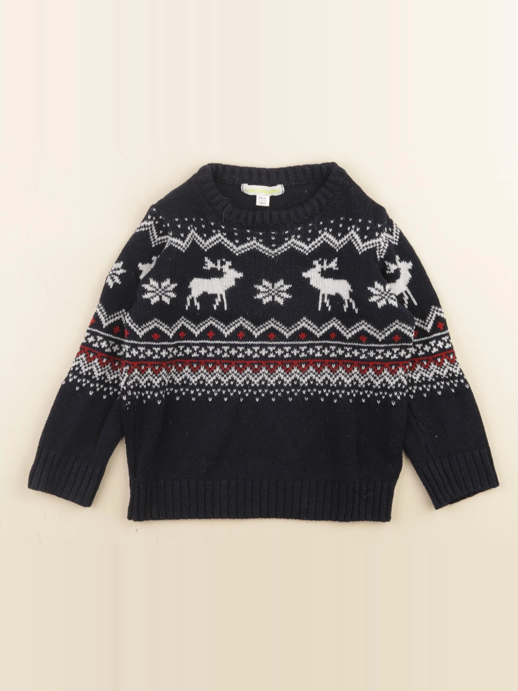 Vertbaudet - pull bleu - 3 ans