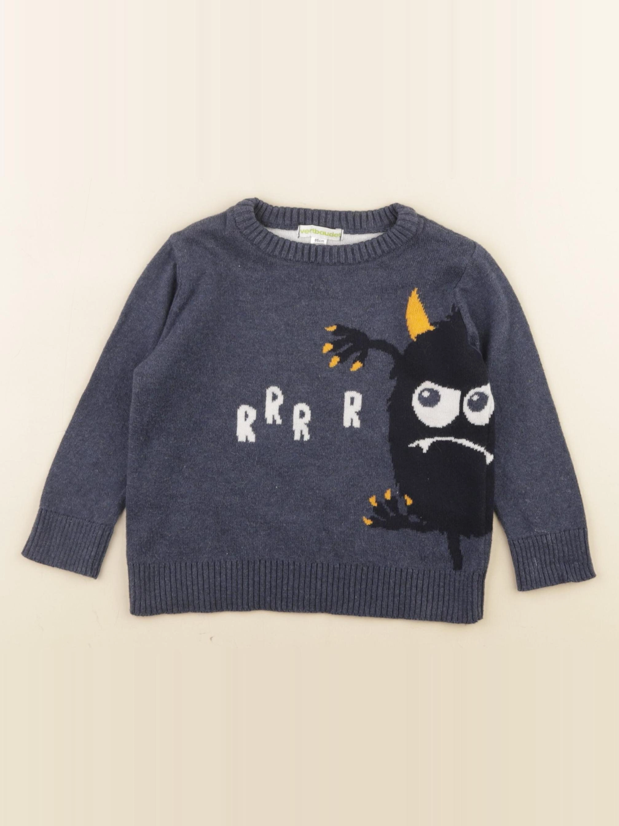 Vertbaudet - pull bleu - 2 ans