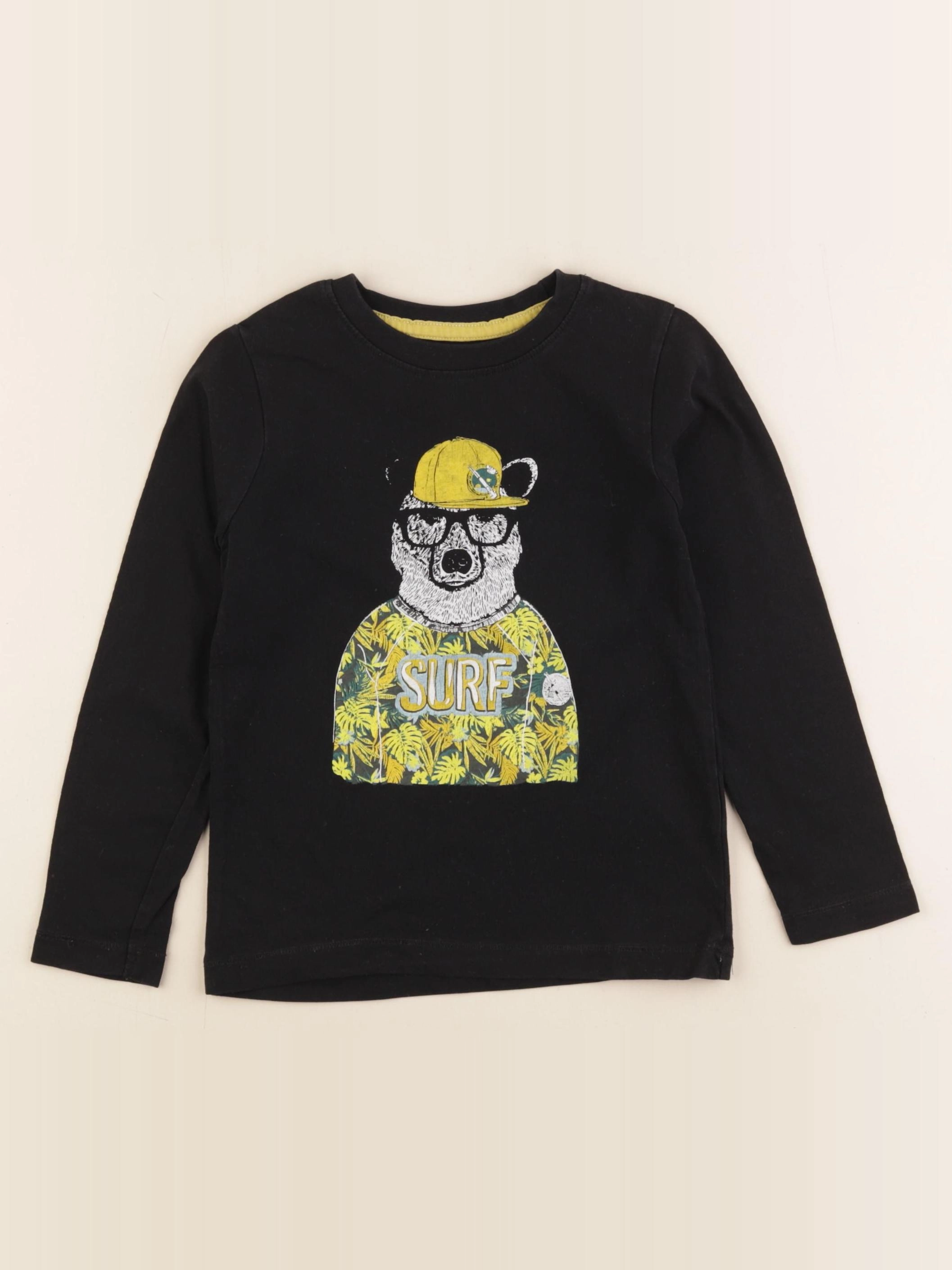 Vertbaudet - tee-shirt noir - 4 ans