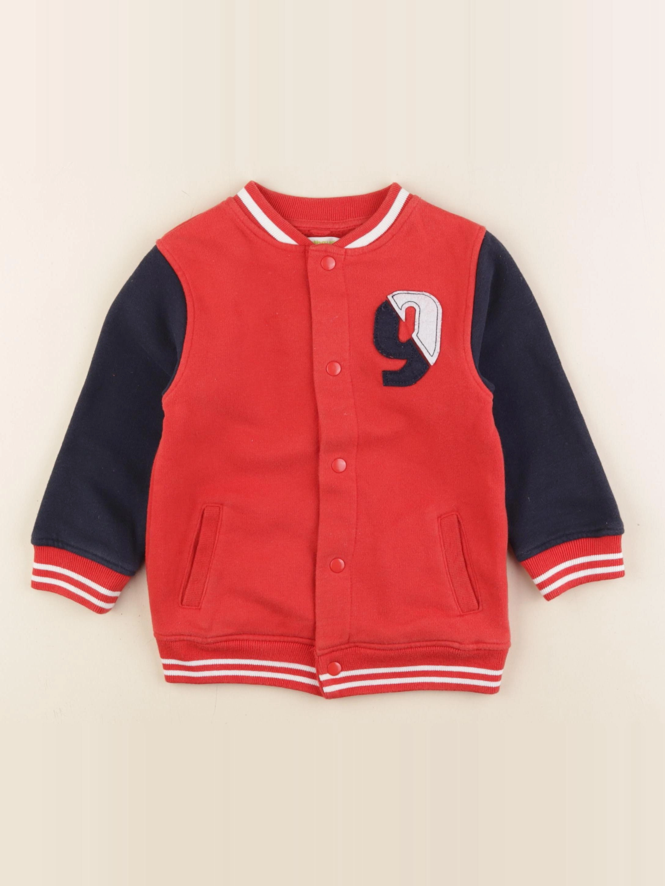 Vertbaudet - sweat rouge - 4 ans