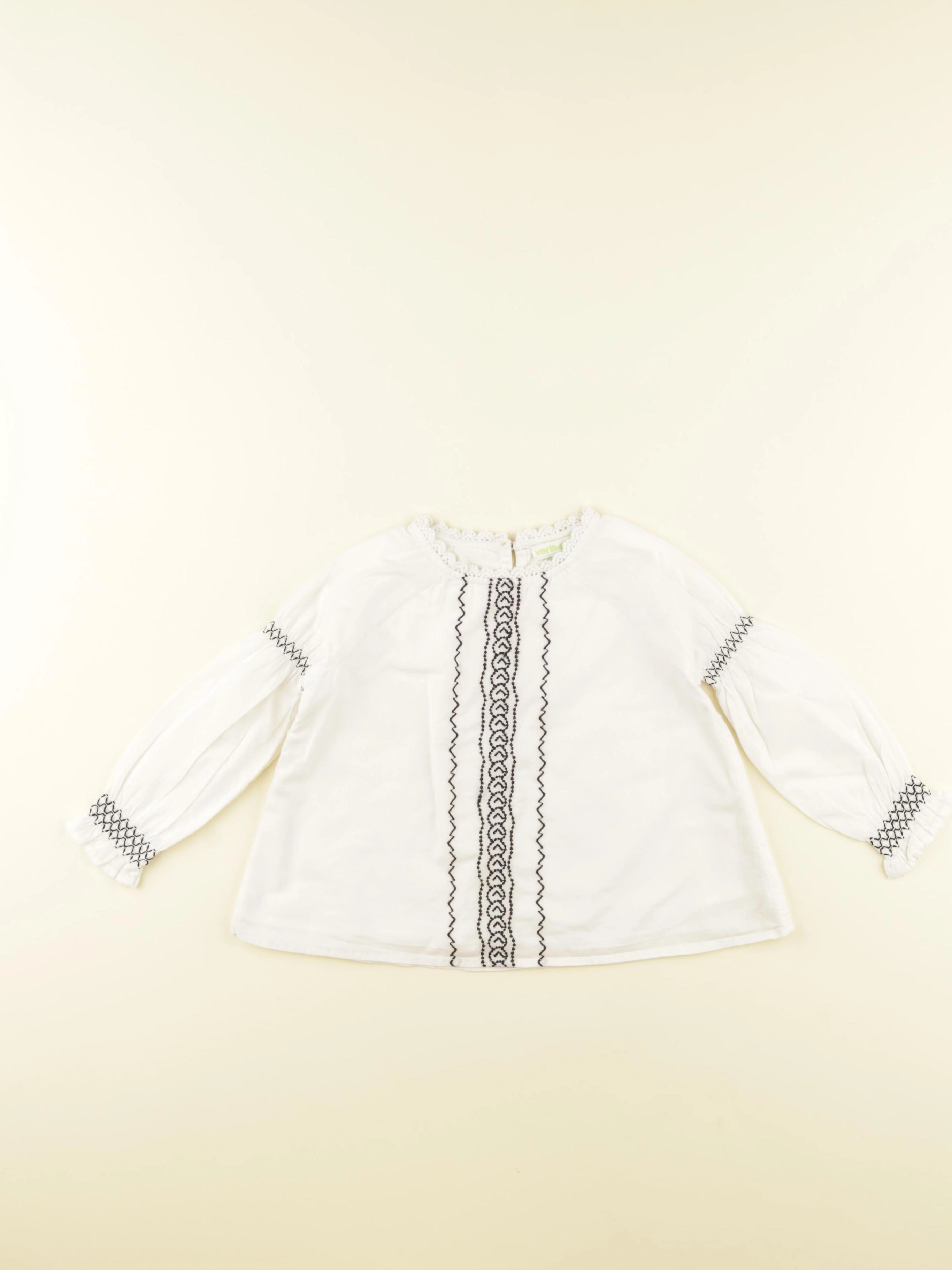 Vertbaudet - blouse blanc - 2 ans
