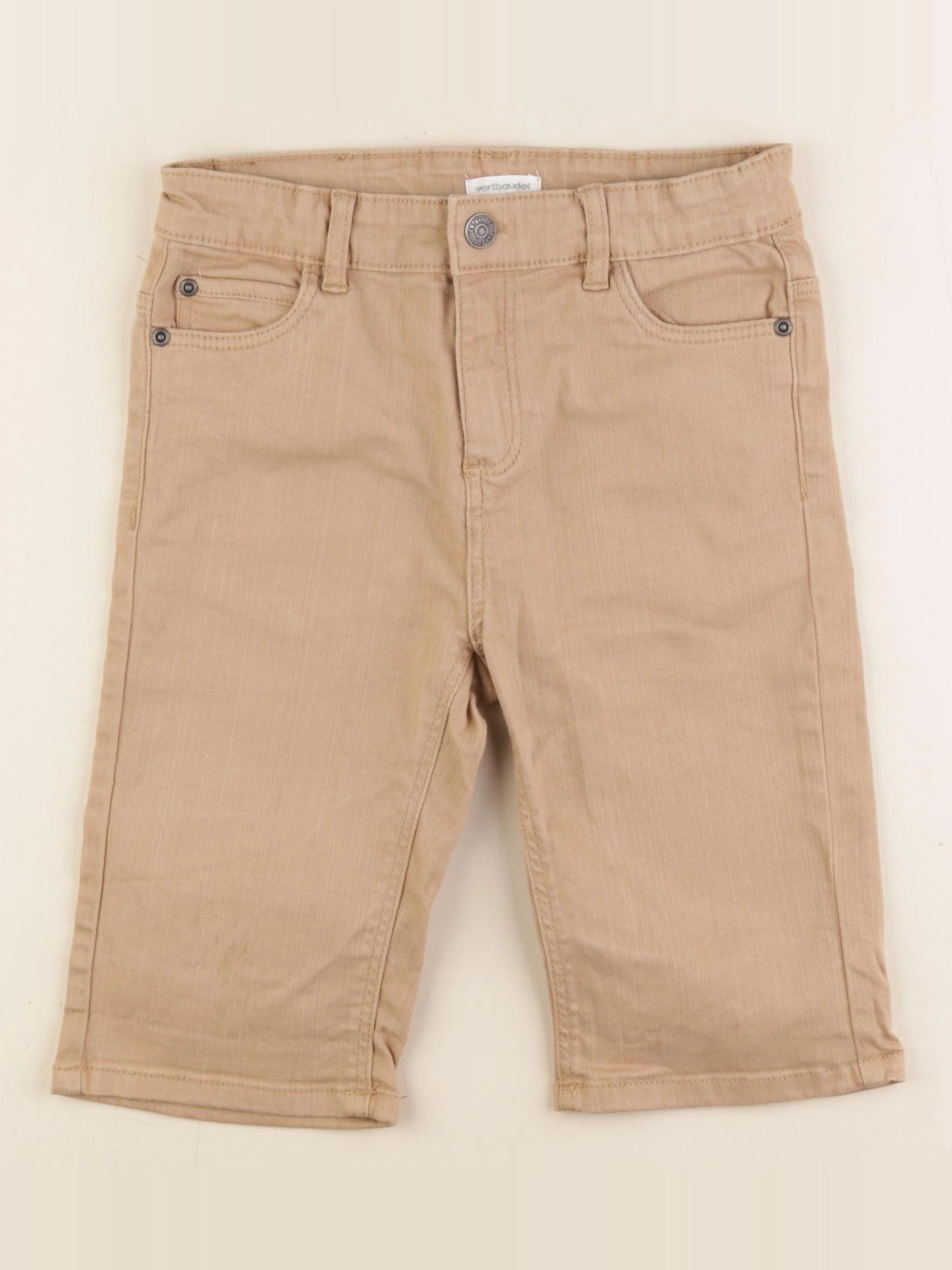 Vertbaudet - short beige - 9 ans