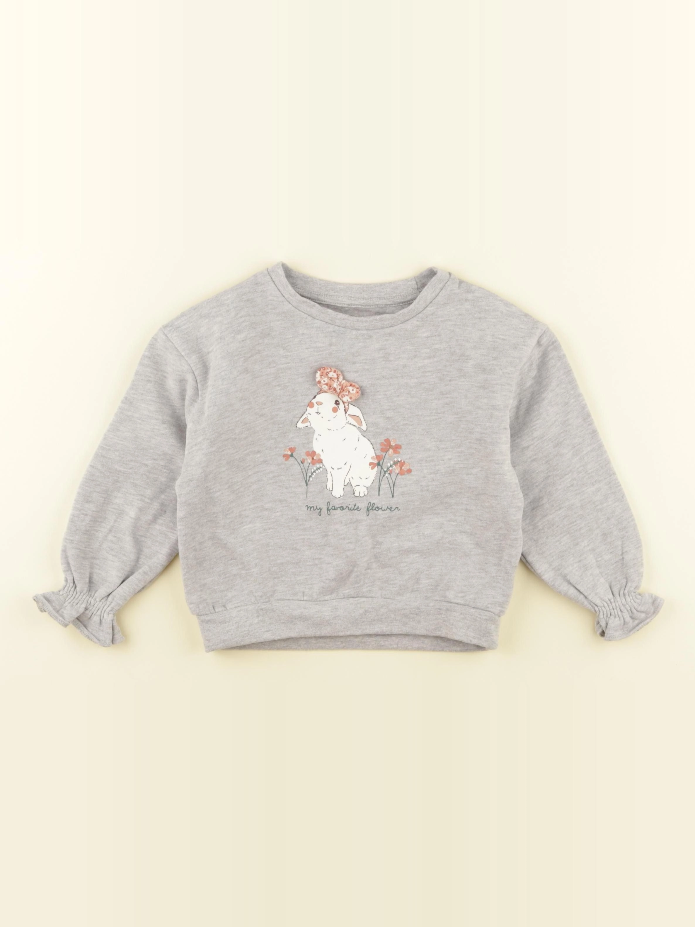 Vertbaudet - sweat gris - 3 ans