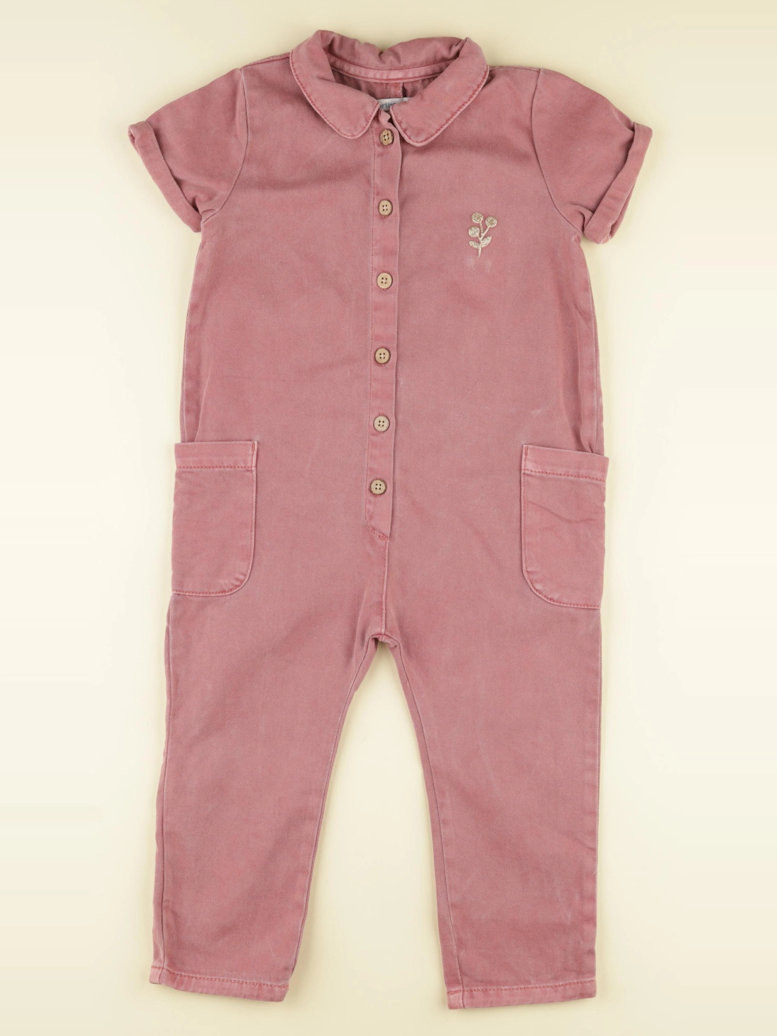 Vertbaudet - combinaison rose - 3 ans