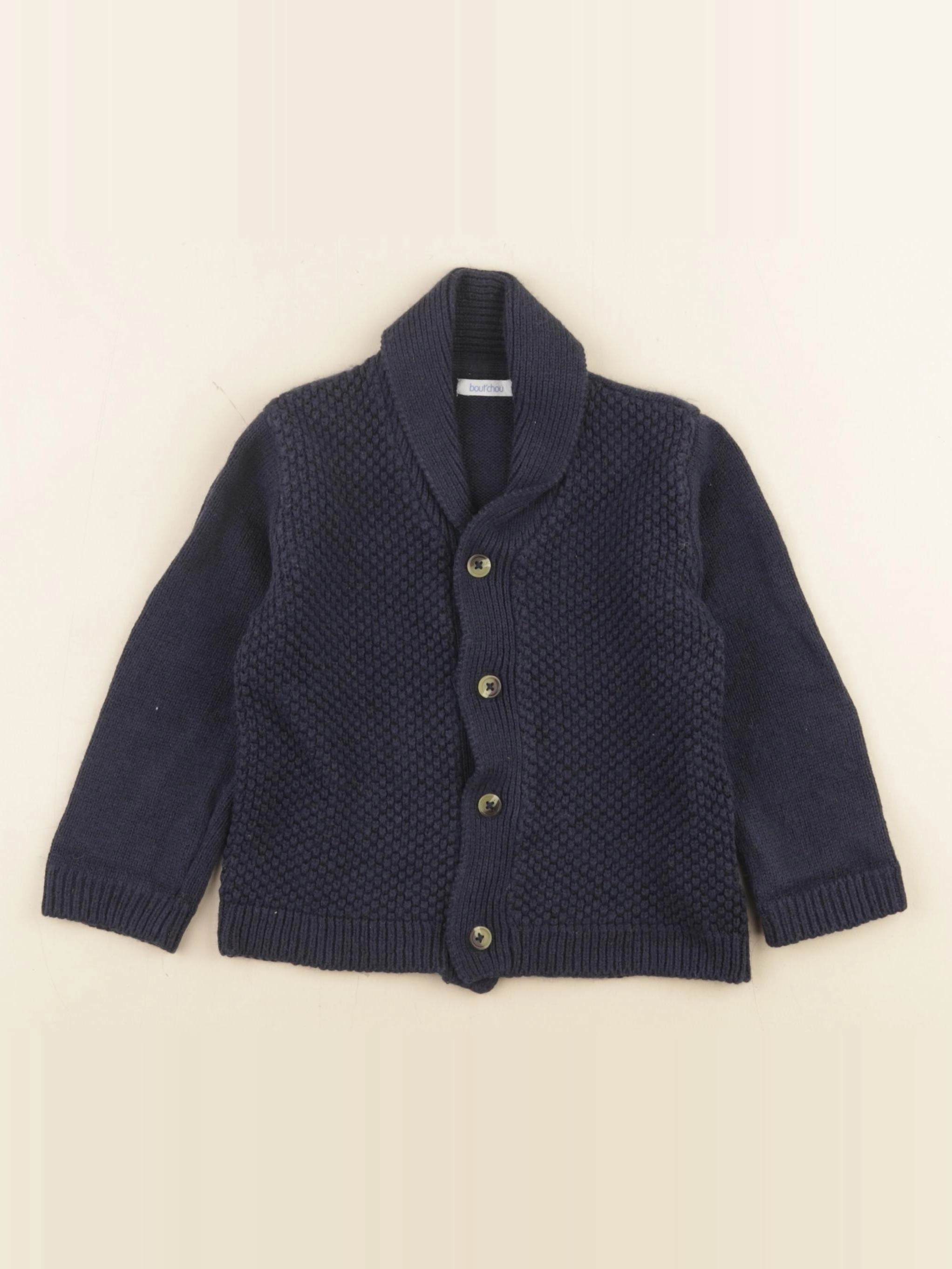 Boutchou - gilet bleu - 18 mois