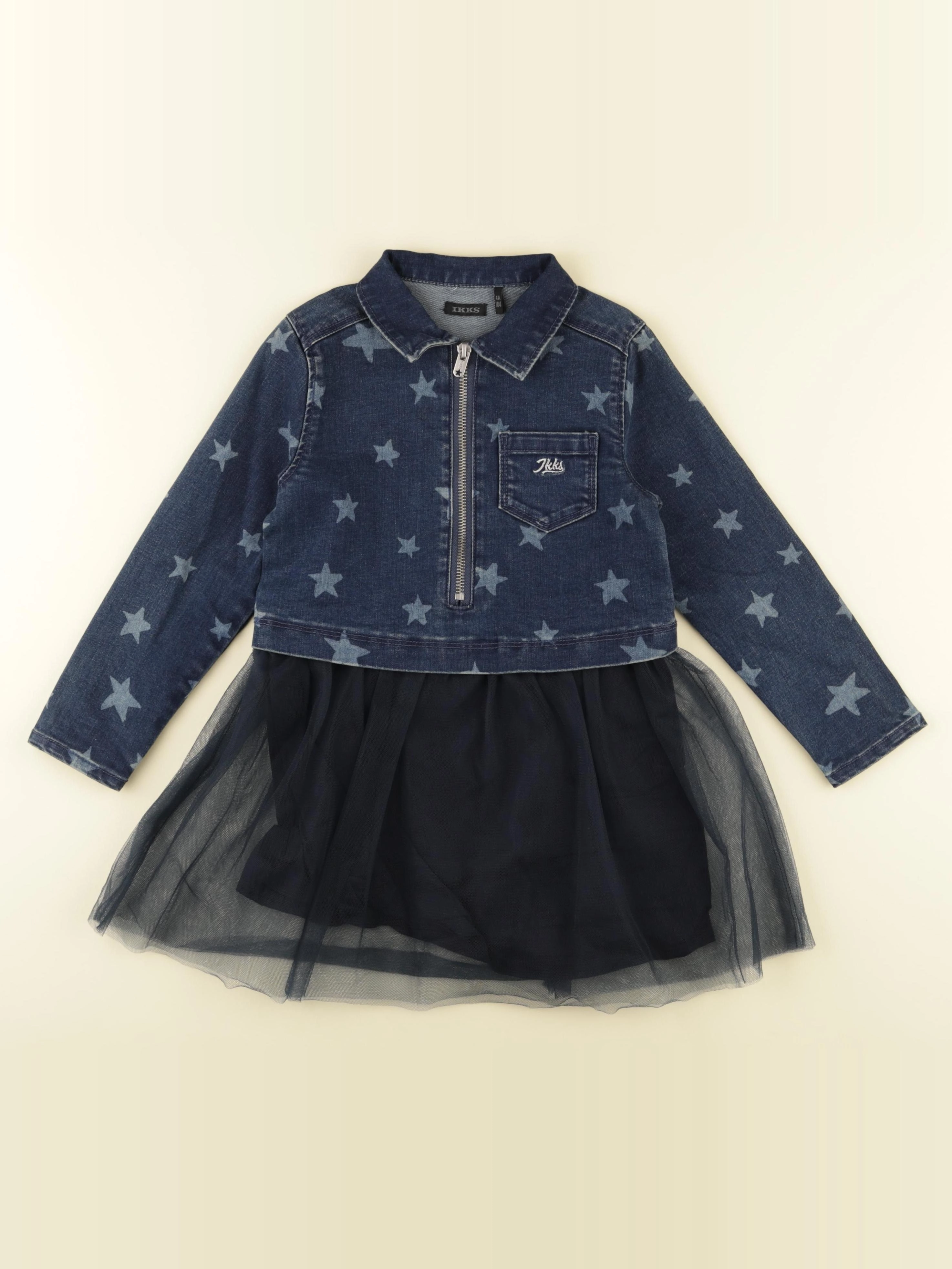 IKKS - robe bleu - 4 ans