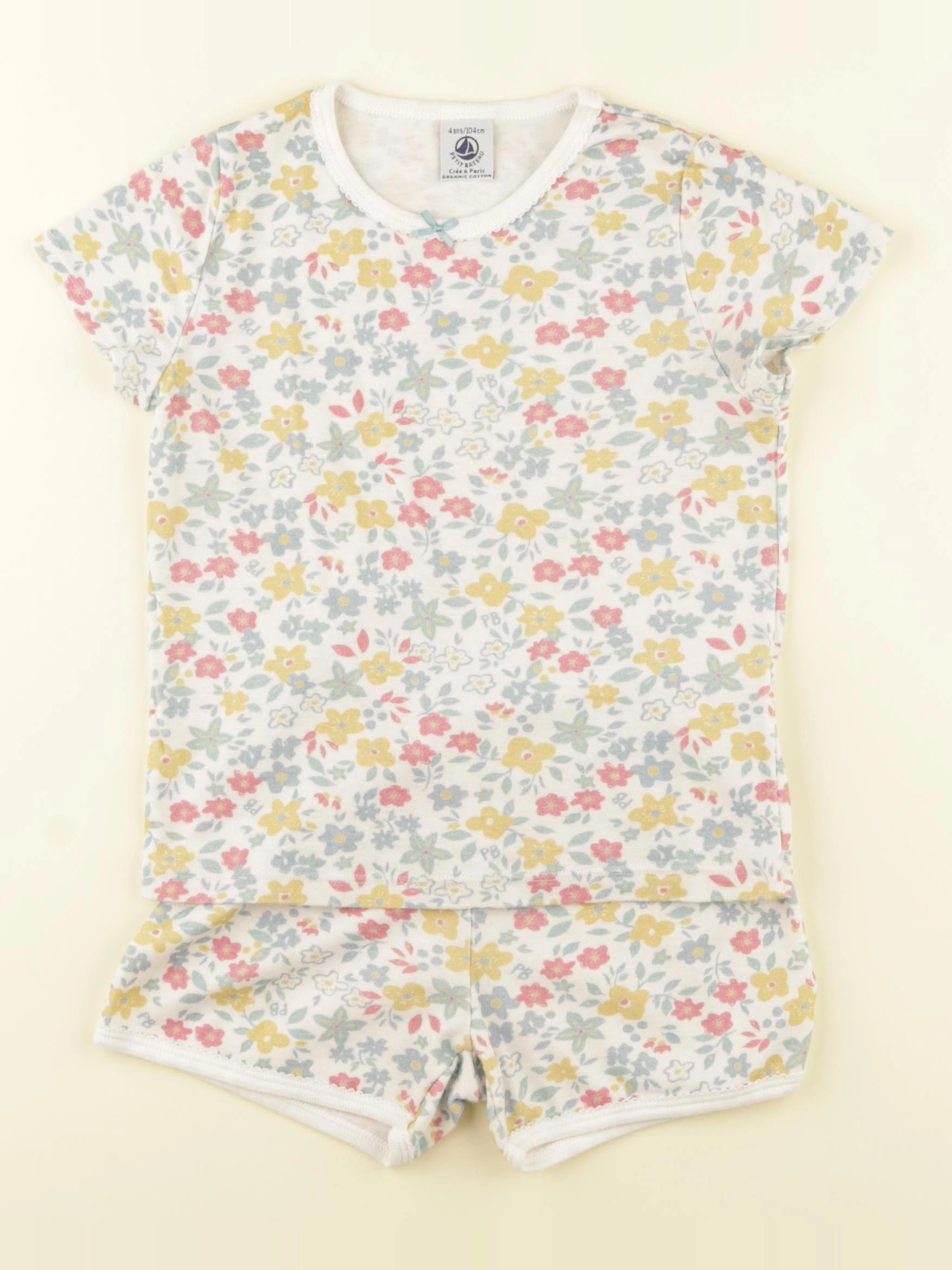 Petit Bateau - pyjama coton multicolore - 4 ans