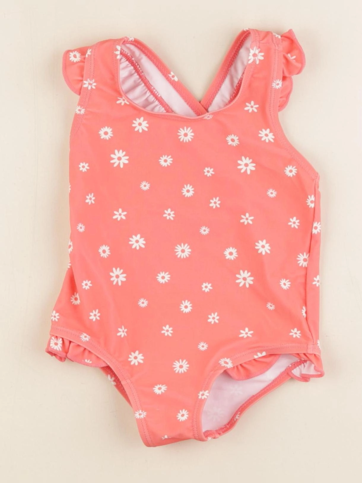 Vertbaudet - maillot de bain rose - 18 mois