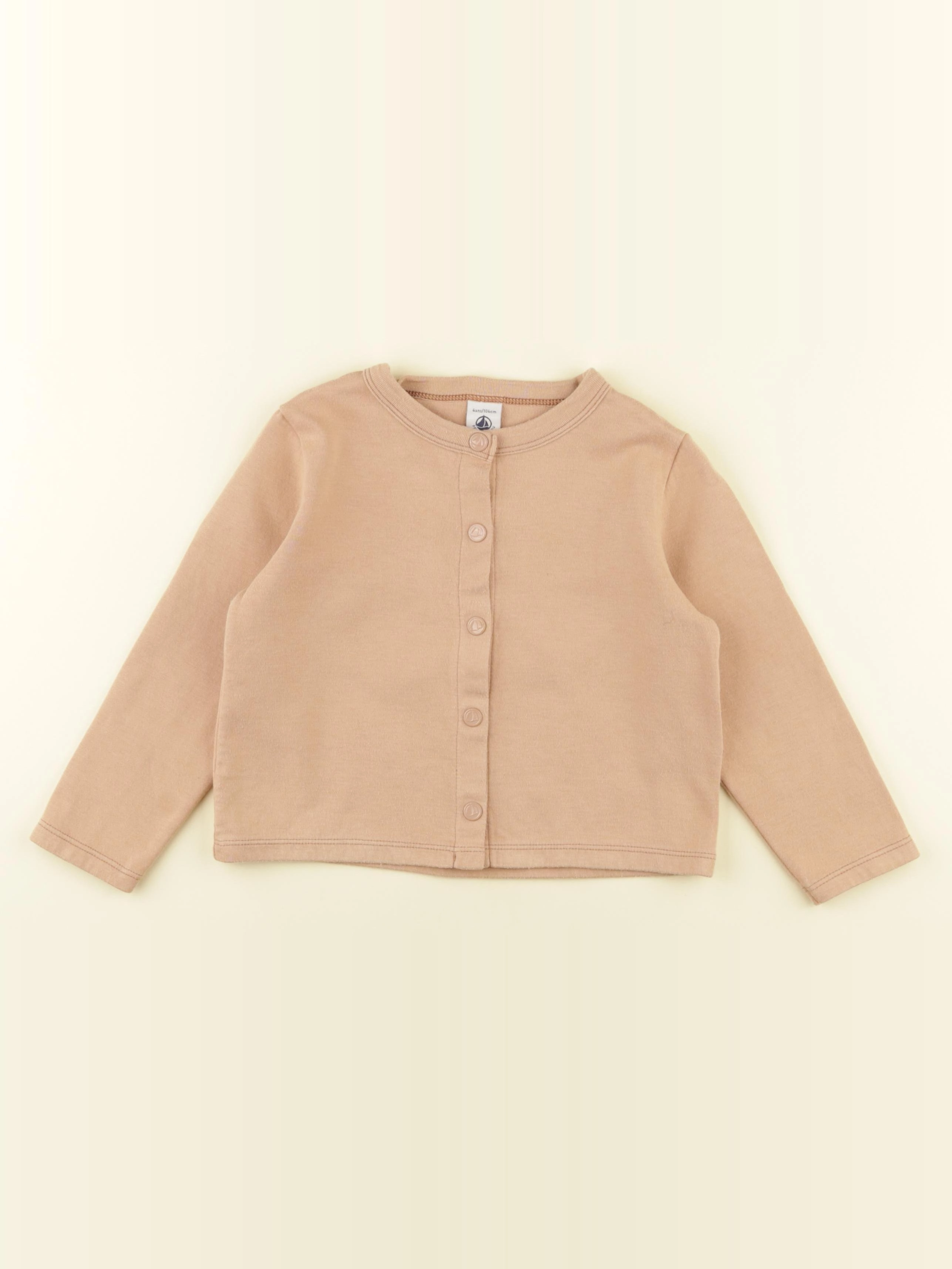 Petit Bateau - tee-shirt beige - 4 ans