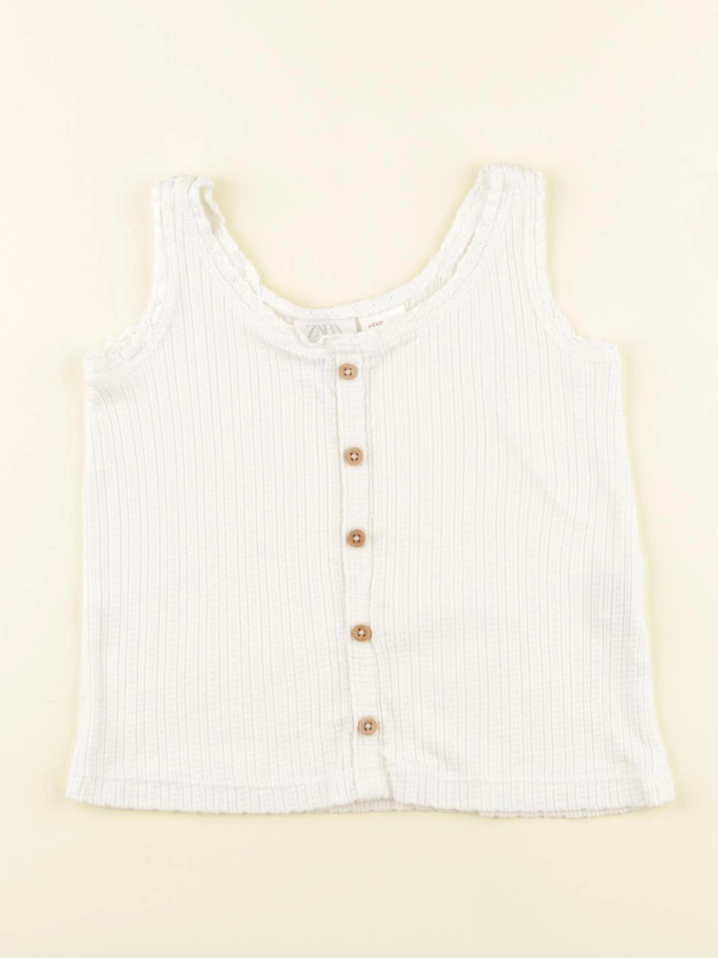 Zara - débardeur blanc - 2/3 ans