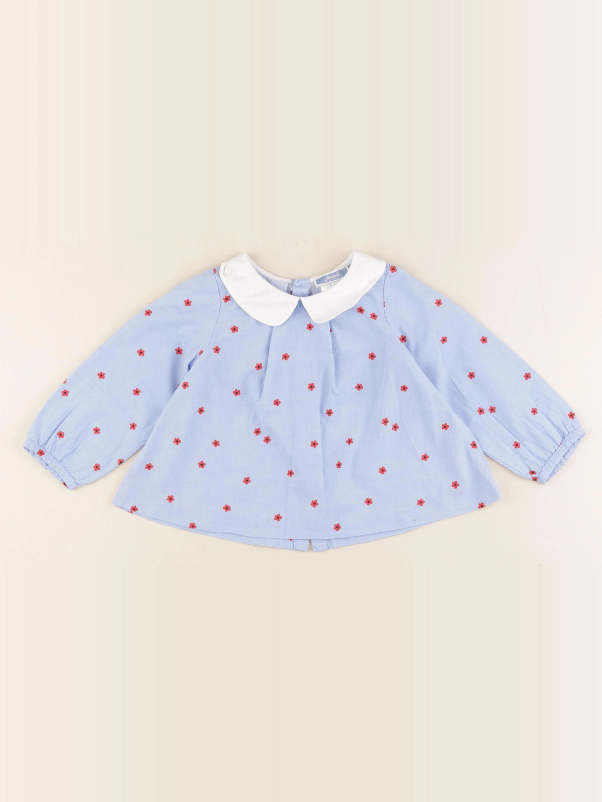 Jacadi - blouse bleu - 18 mois
