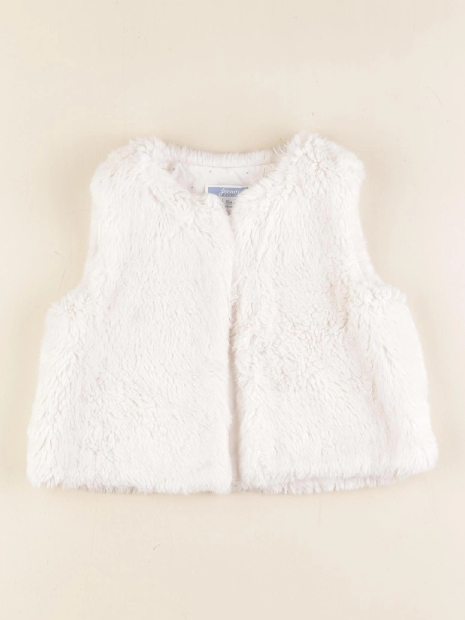Jacadi - gilet blanc - 18 mois