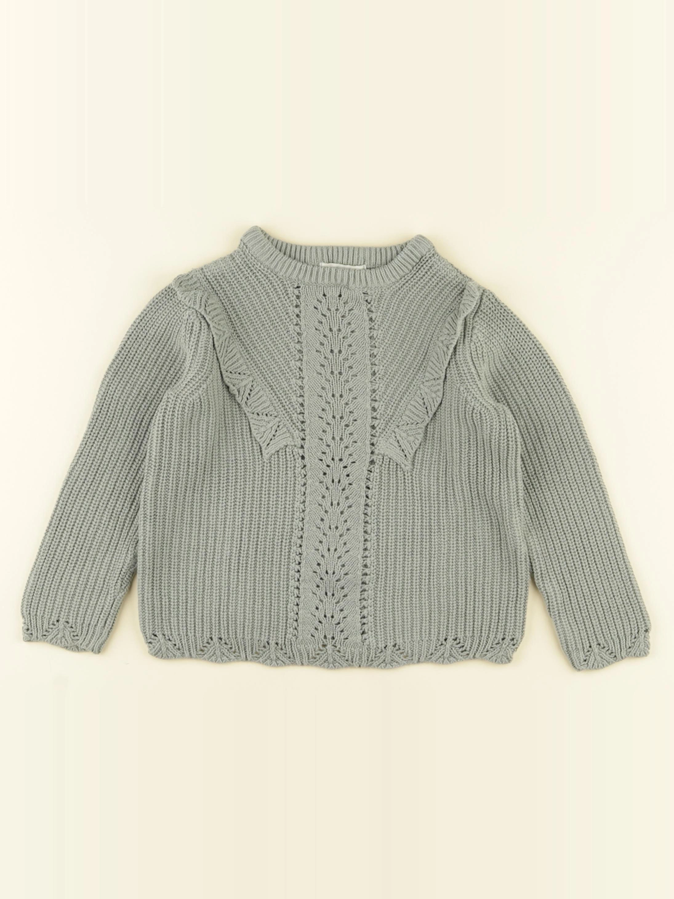 Vertbaudet - pull vert - 3 ans
