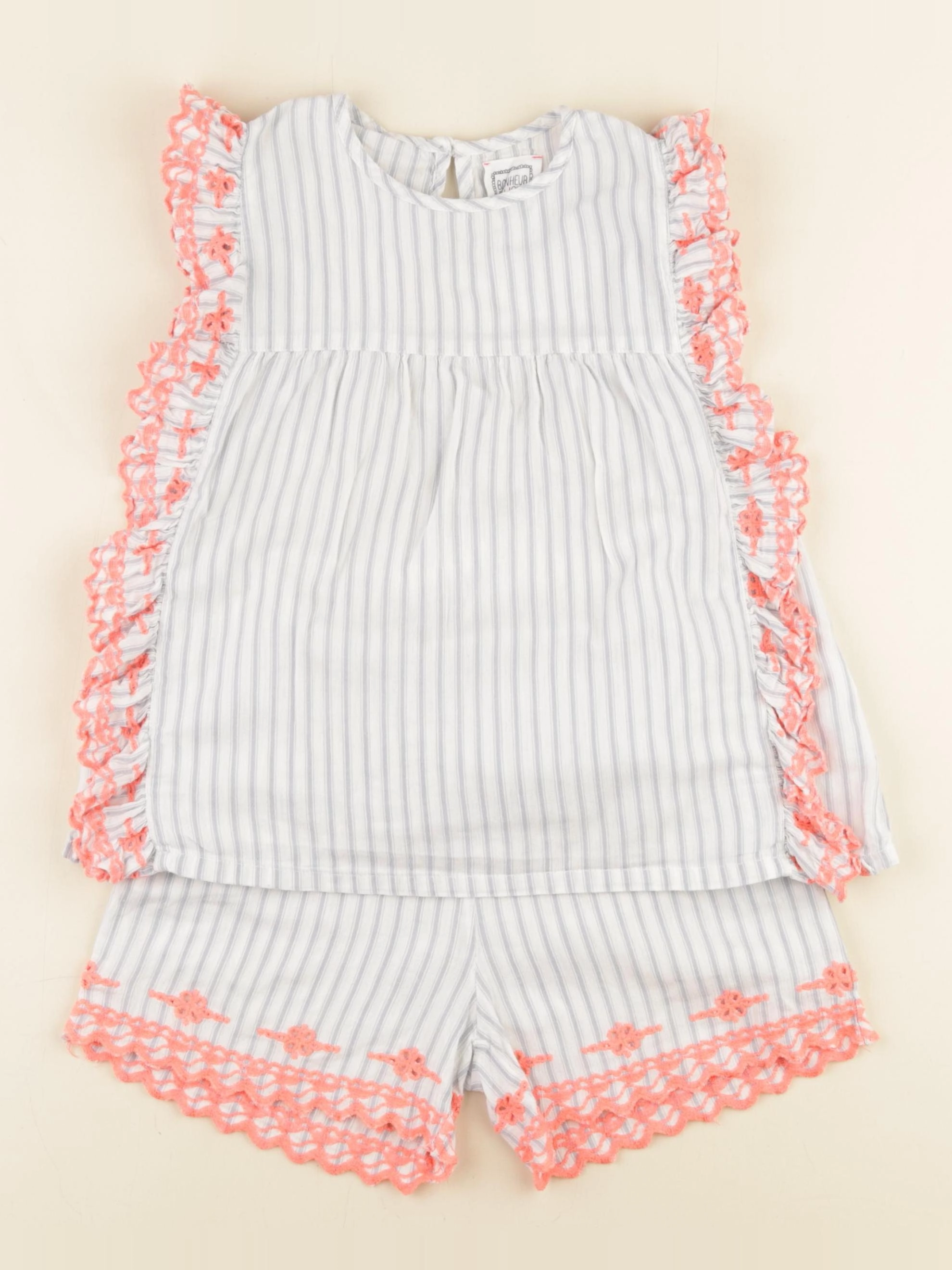 Bonheur du jour - ensemble bleu - 6 mois