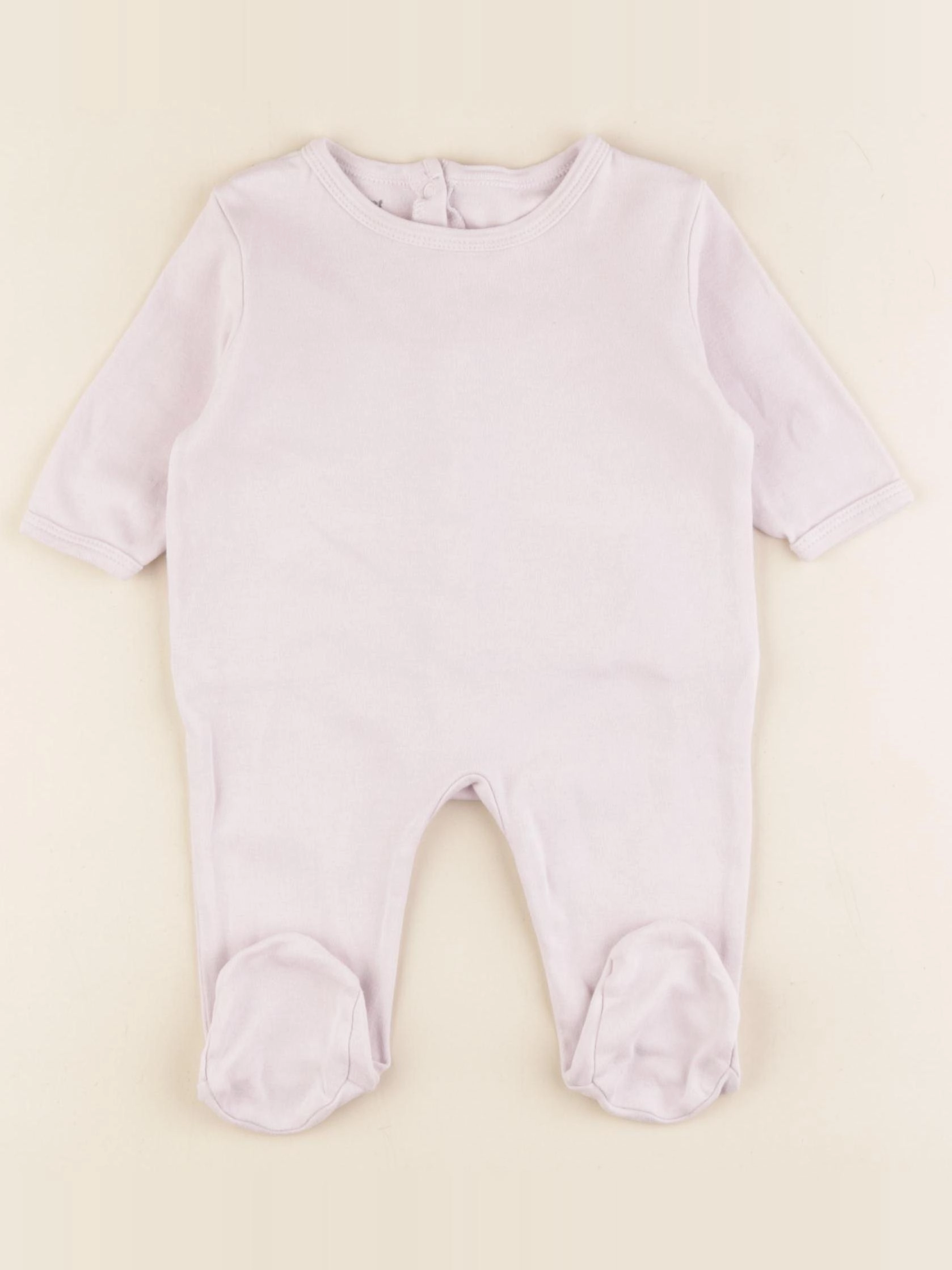 Vertbaudet - pyjama coton violet - 3 mois