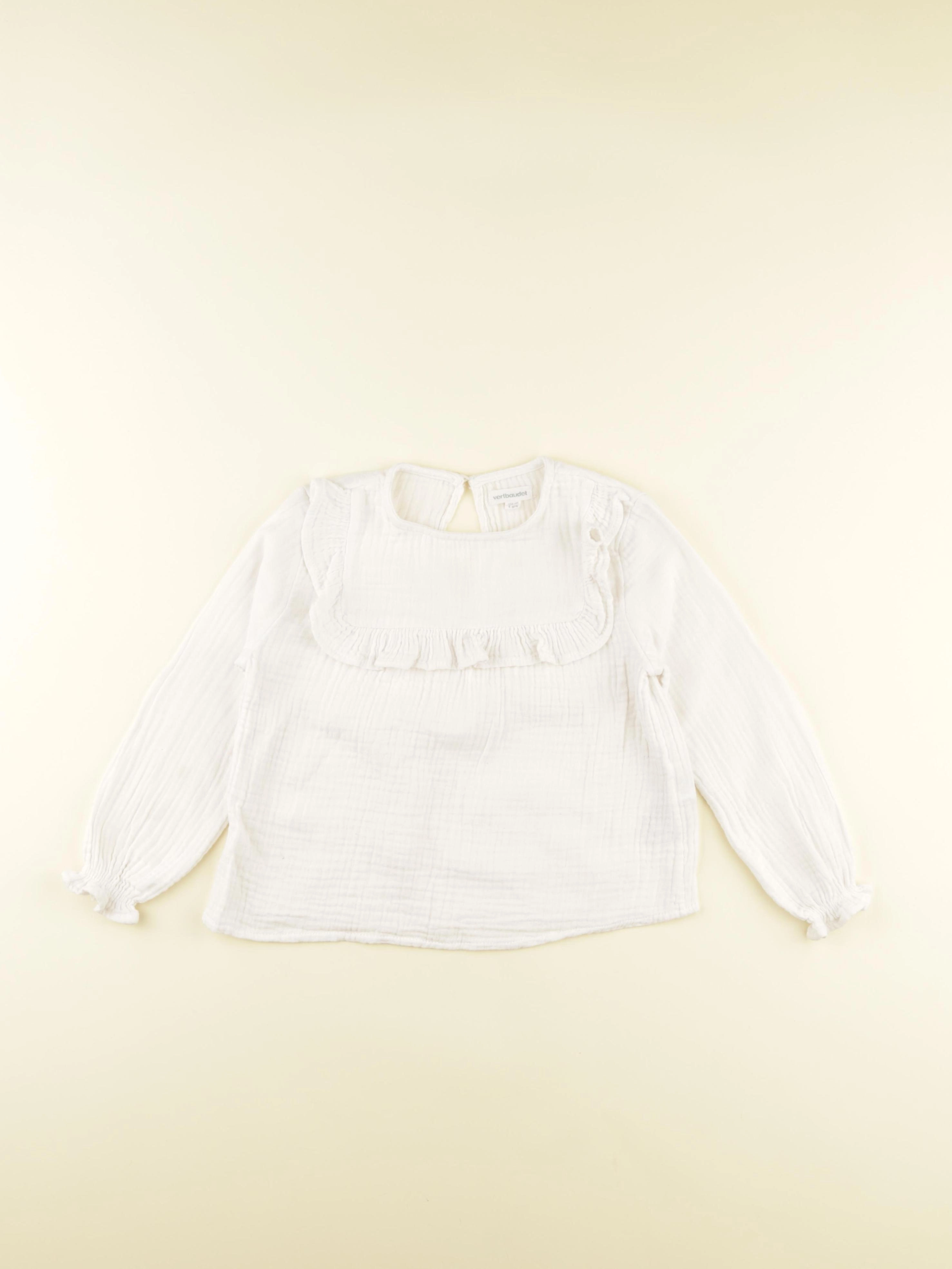 Vertbaudet - blouse blanc - 4 ans