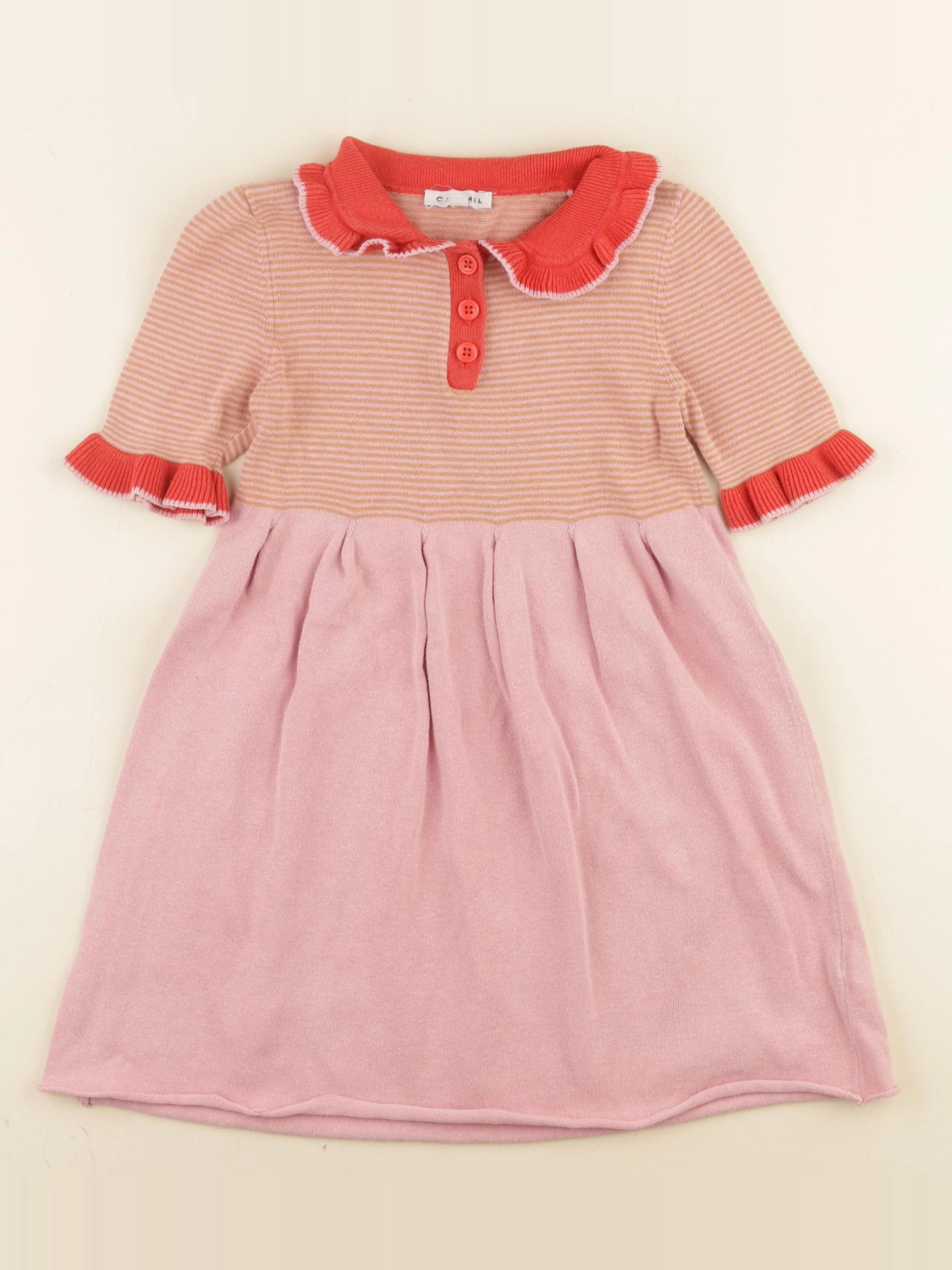 Caramel - robe rose - 4 ans