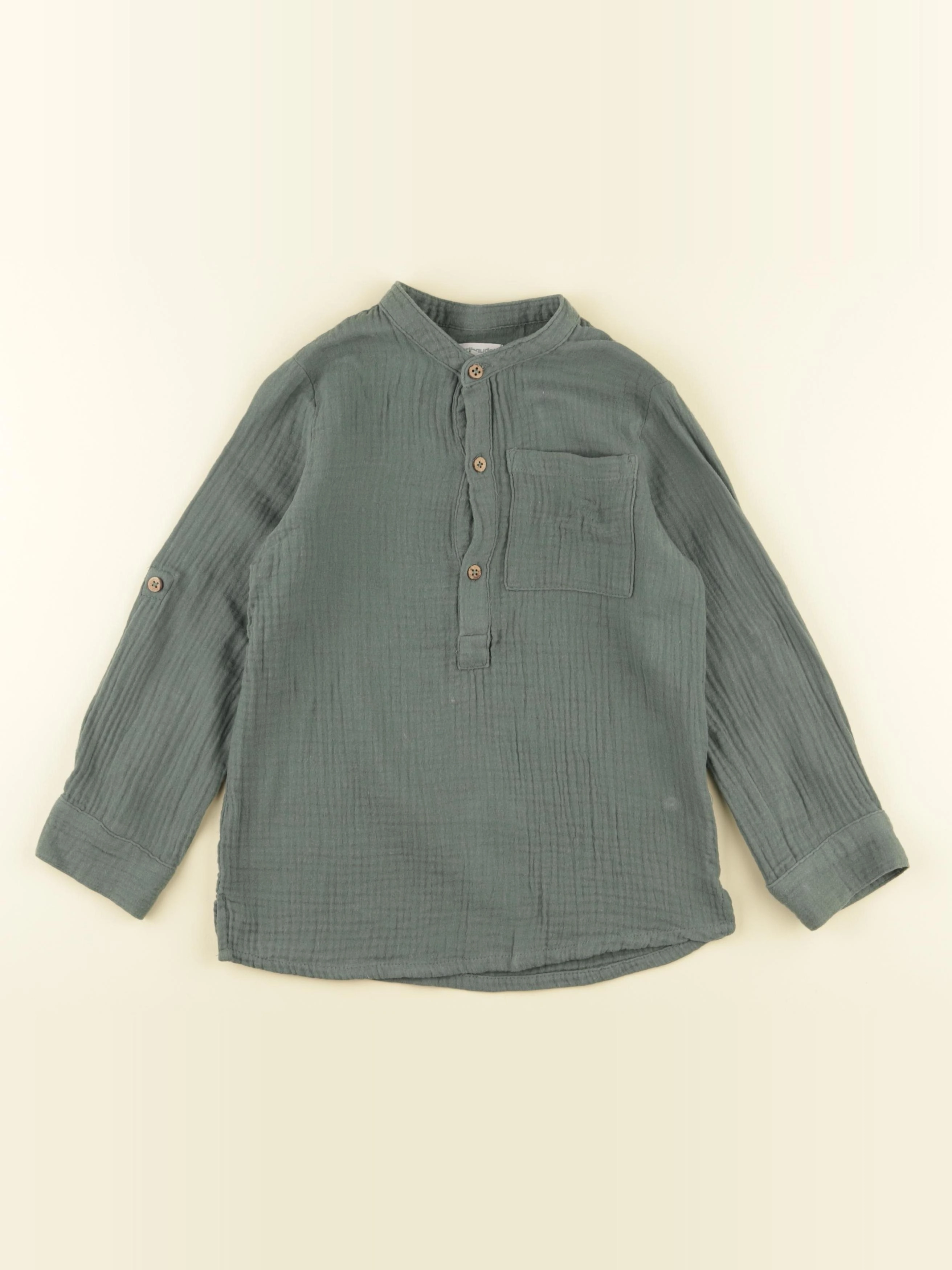 Vertbaudet - chemise vert - 6 ans