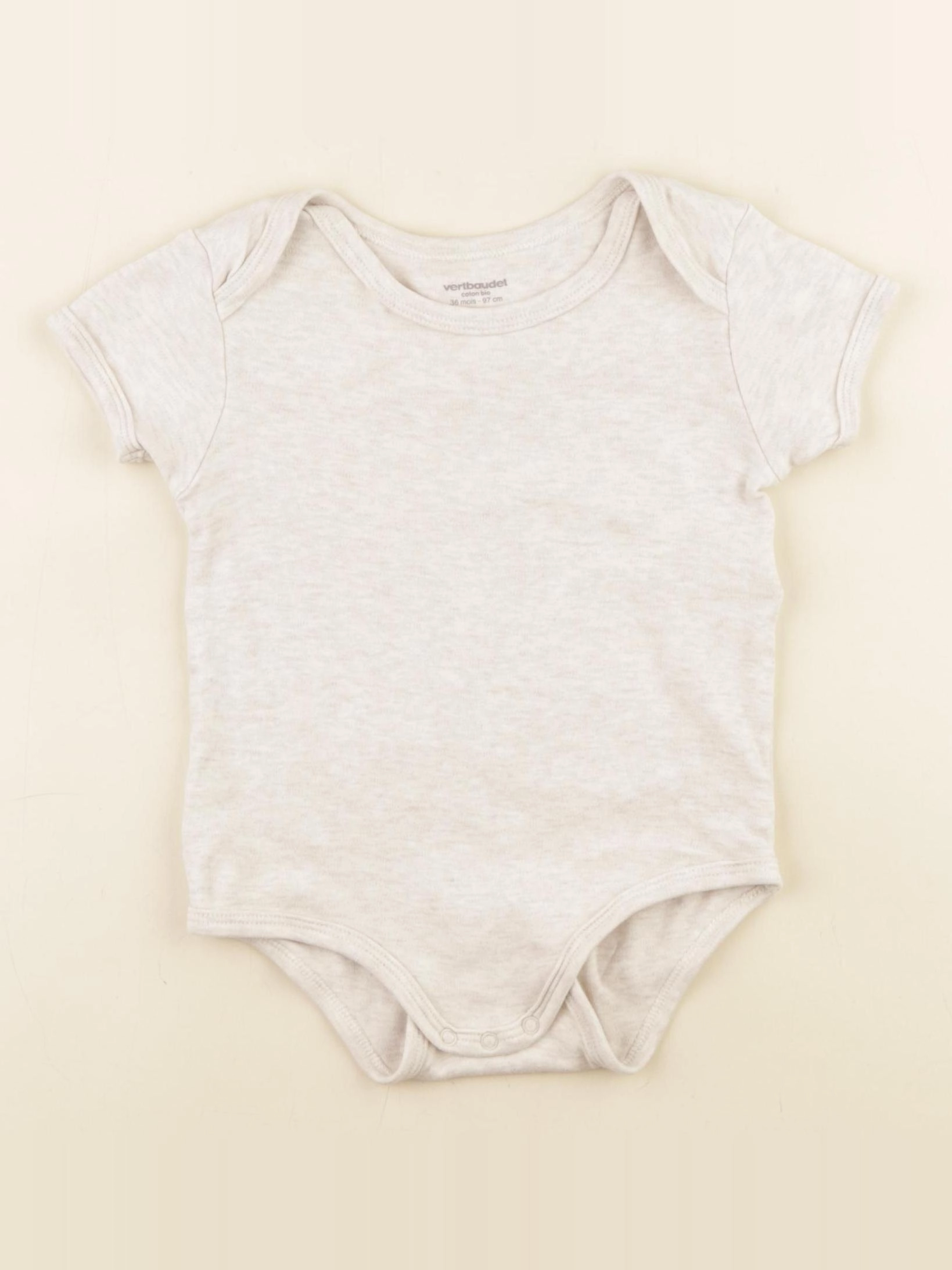 Vertbaudet - body beige - 36 mois