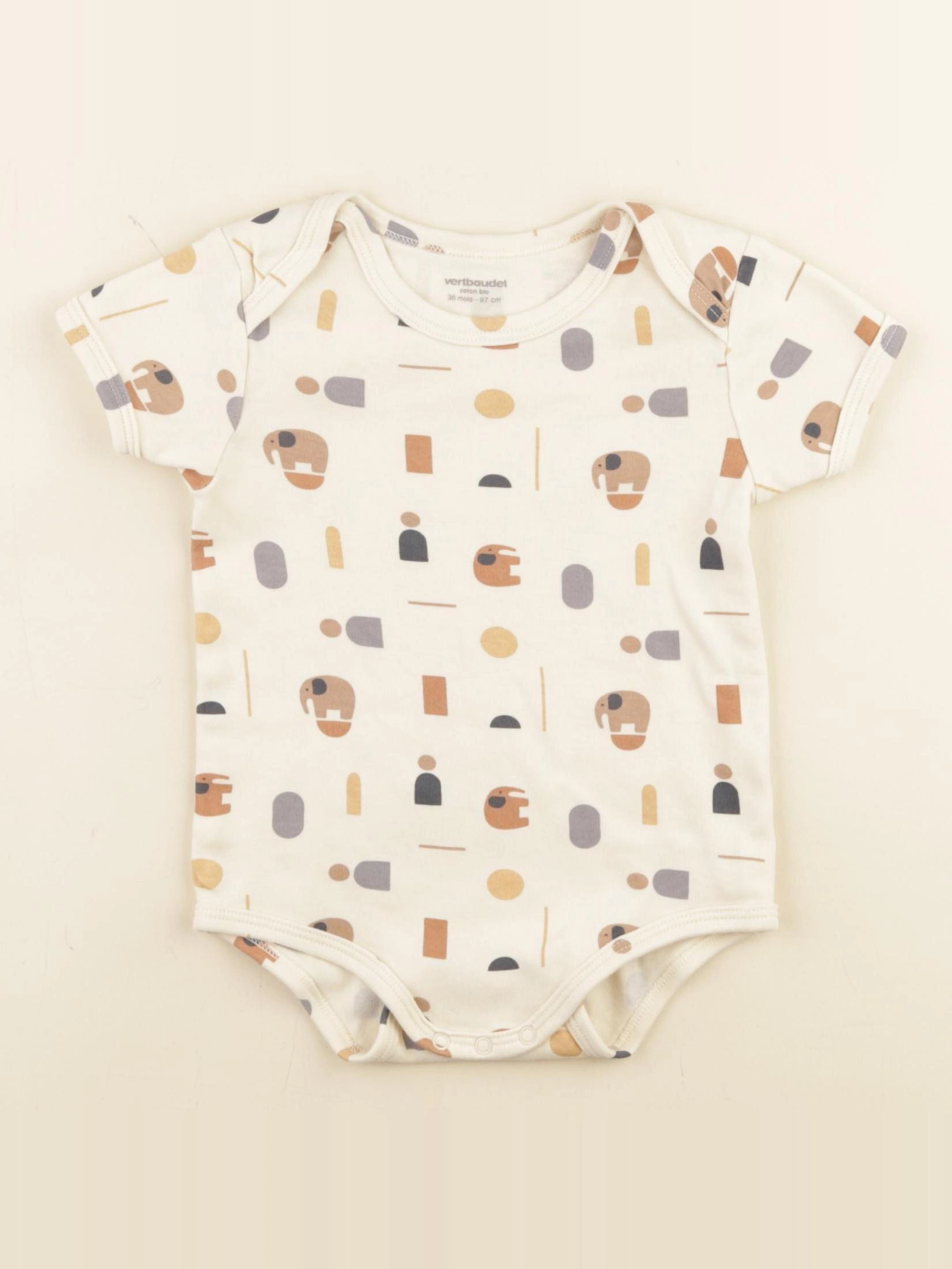 Vertbaudet - body beige - 36 mois