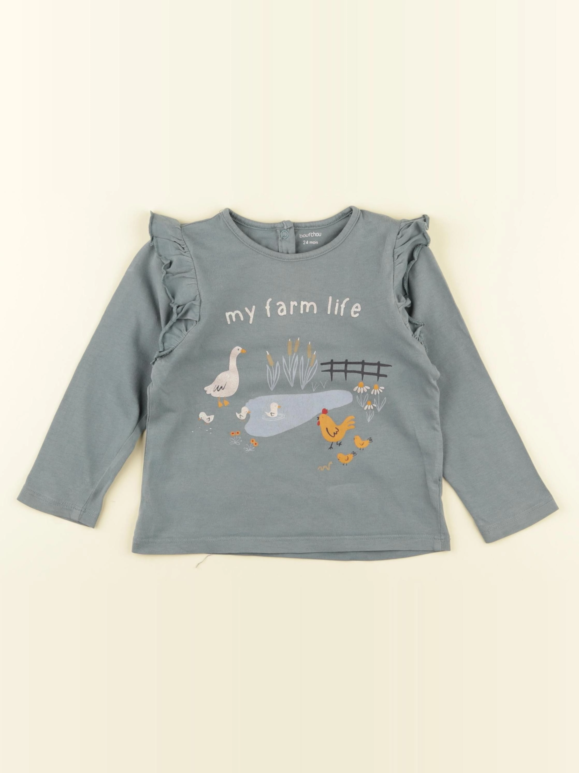 Boutchou - tee-shirt vert - 24 mois