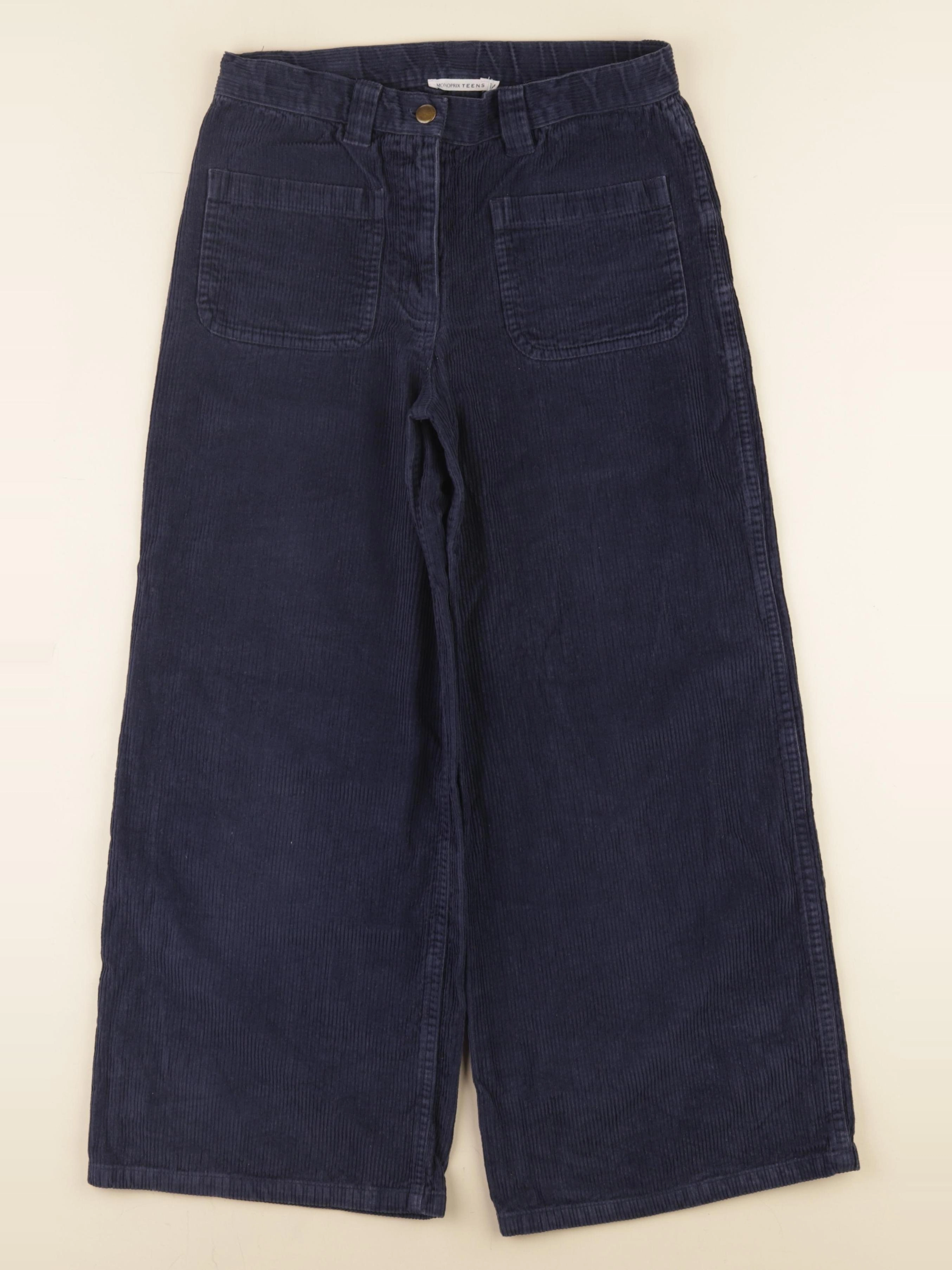 Monoprix - pantalon bleu - 14 ans
