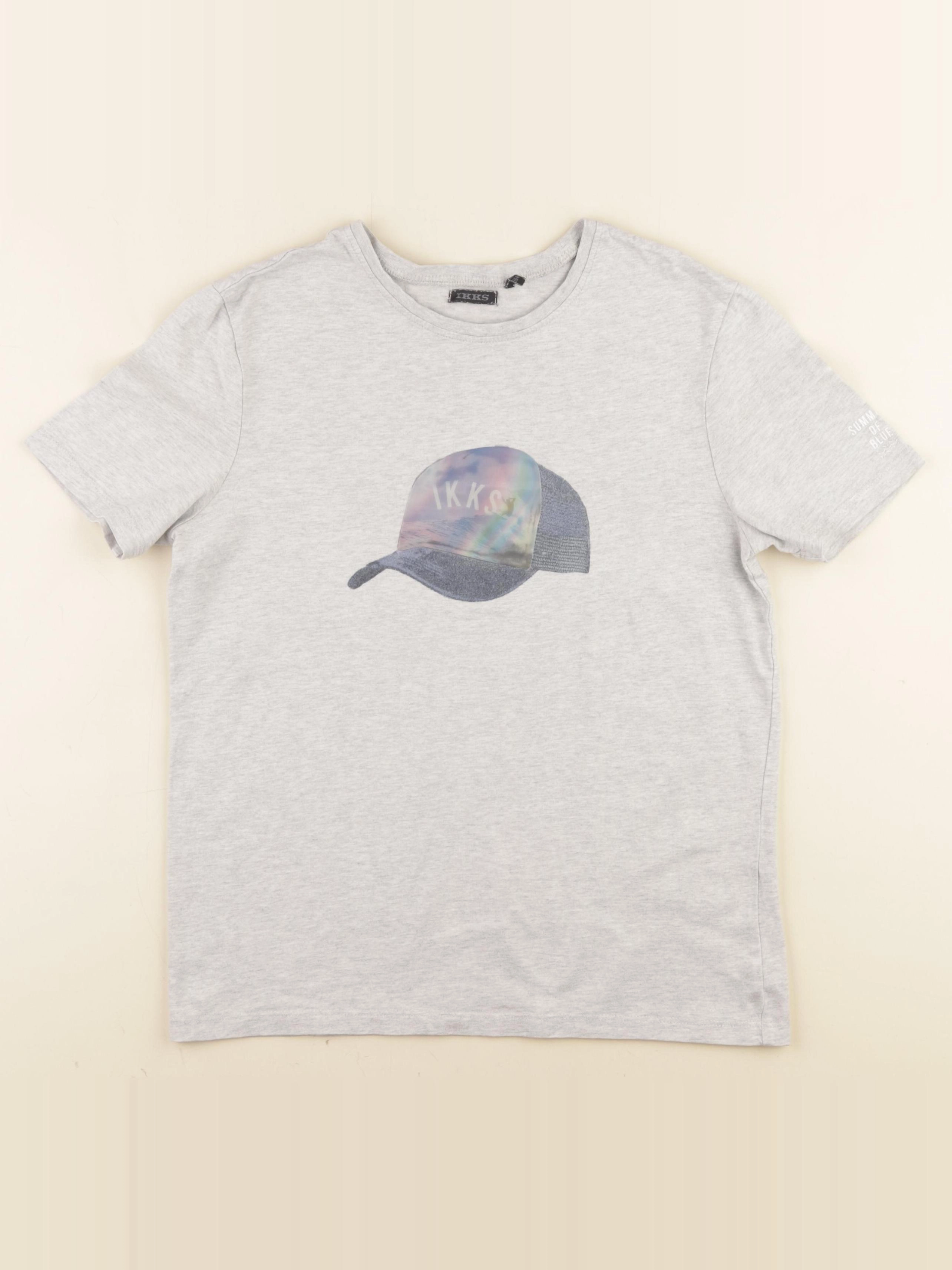 IKKS - tee-shirt gris - 14 ans