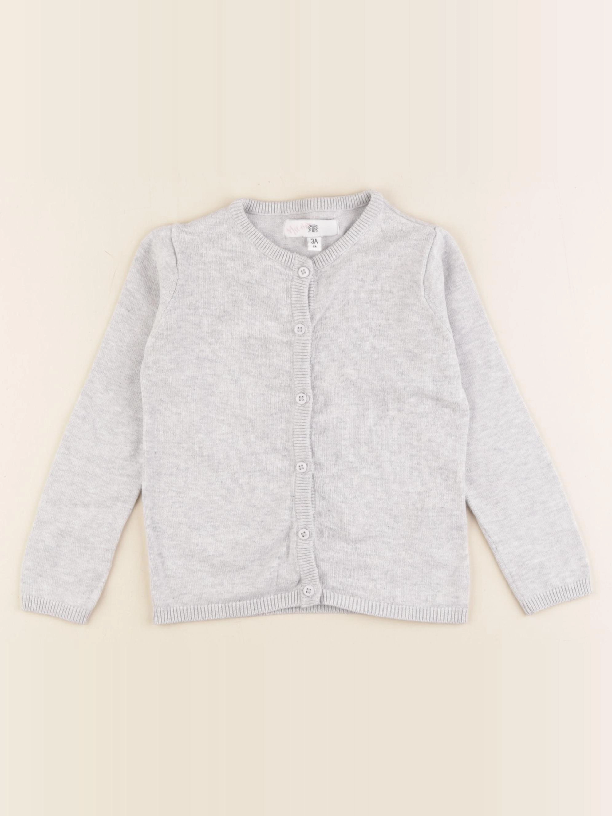 La Redoute - gilet gris - 3 ans