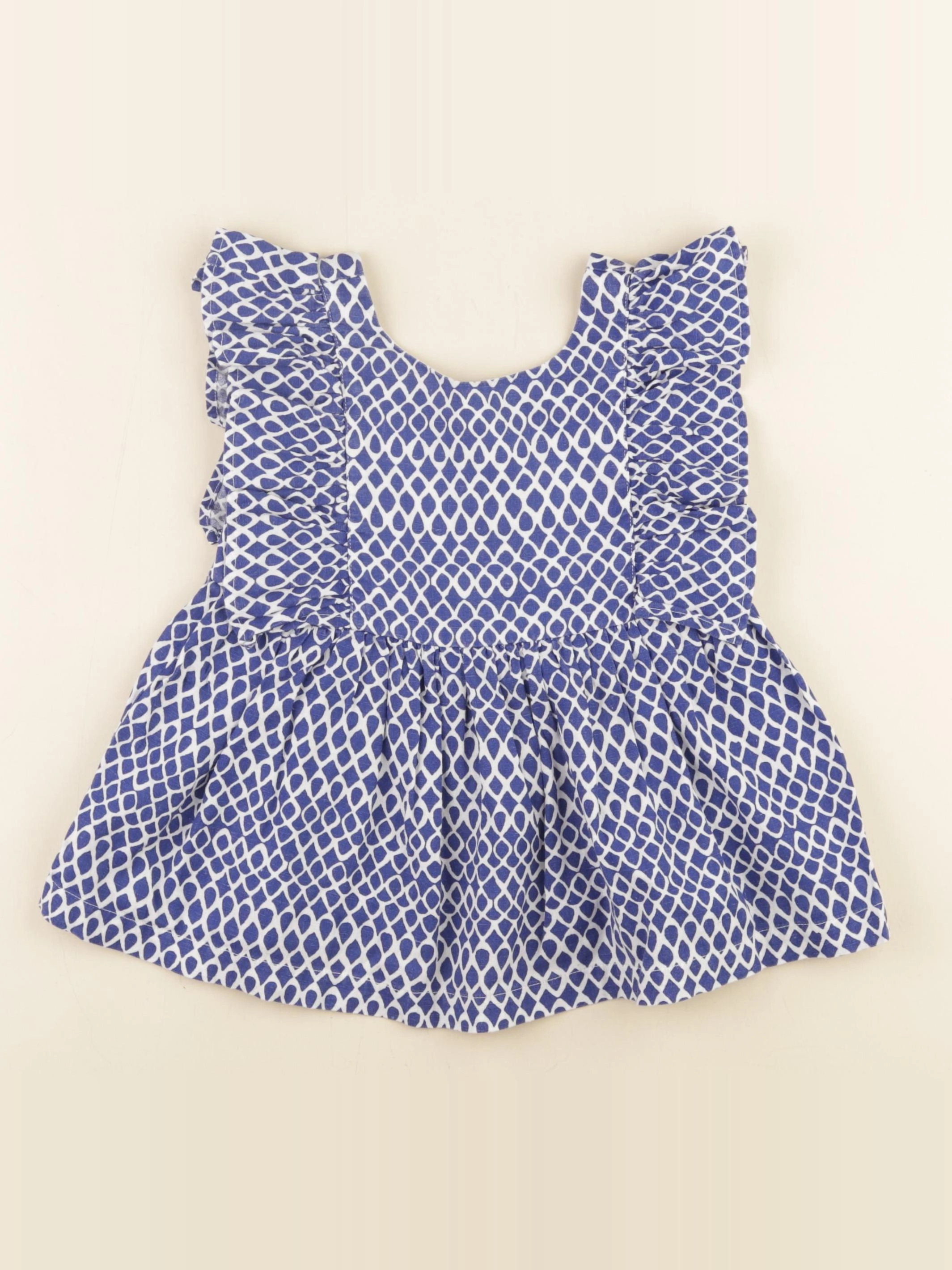 Mango - blouse bleu - 7 ans