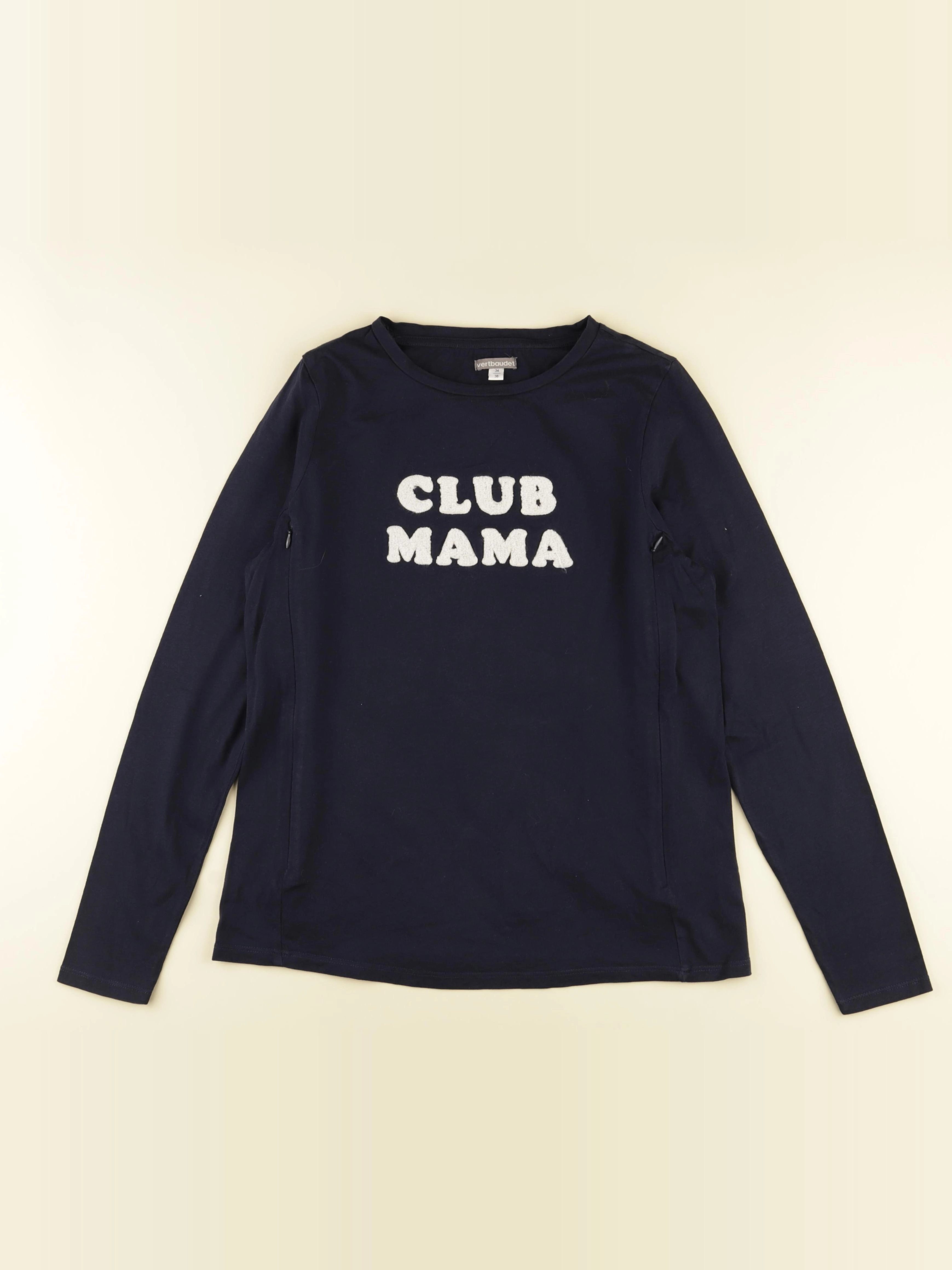 Vertbaudet - tee-shirt allaitement bleu - 34 à 36