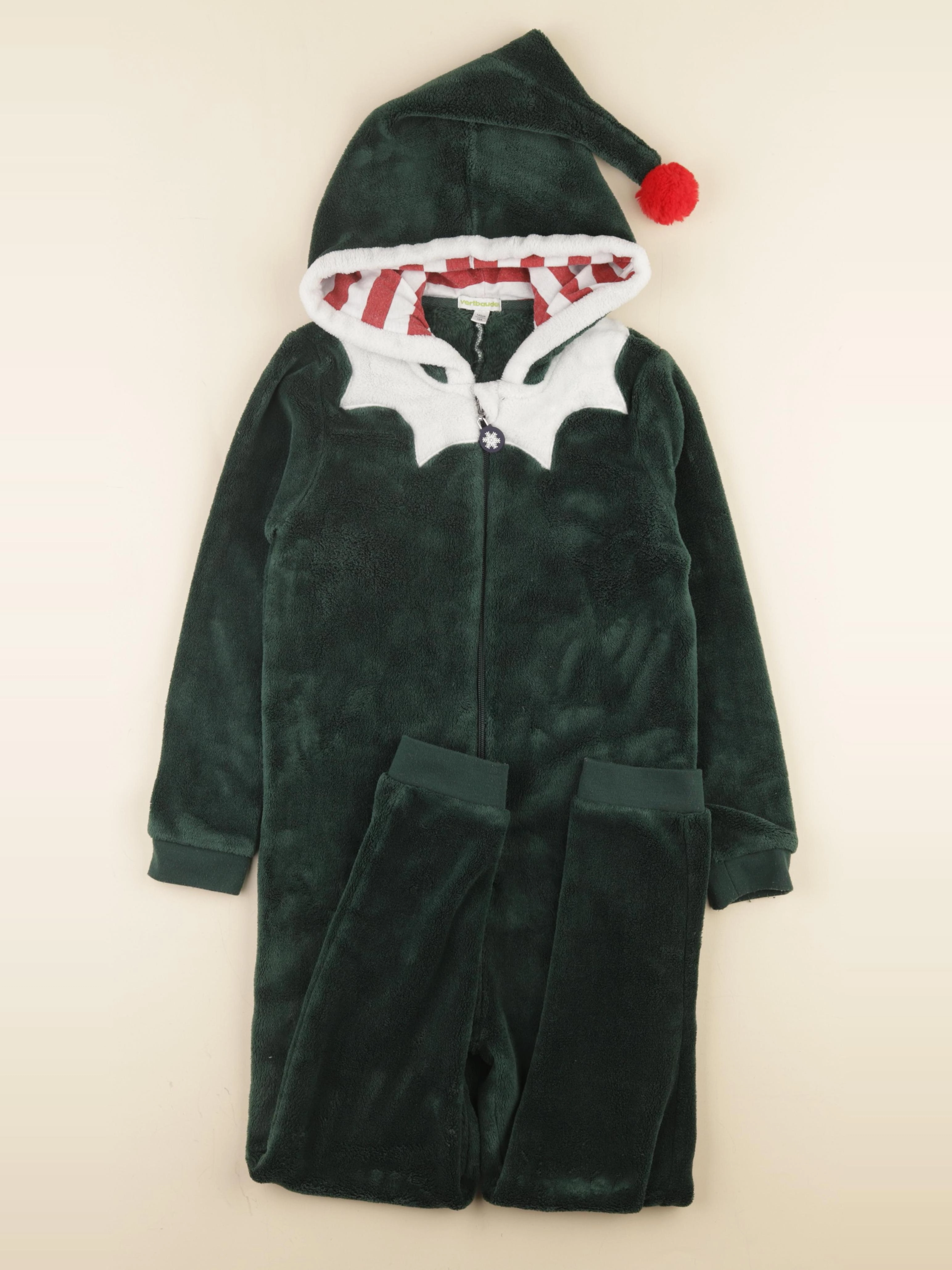 Vertbaudet - sur-pyjama vert - 10 ans