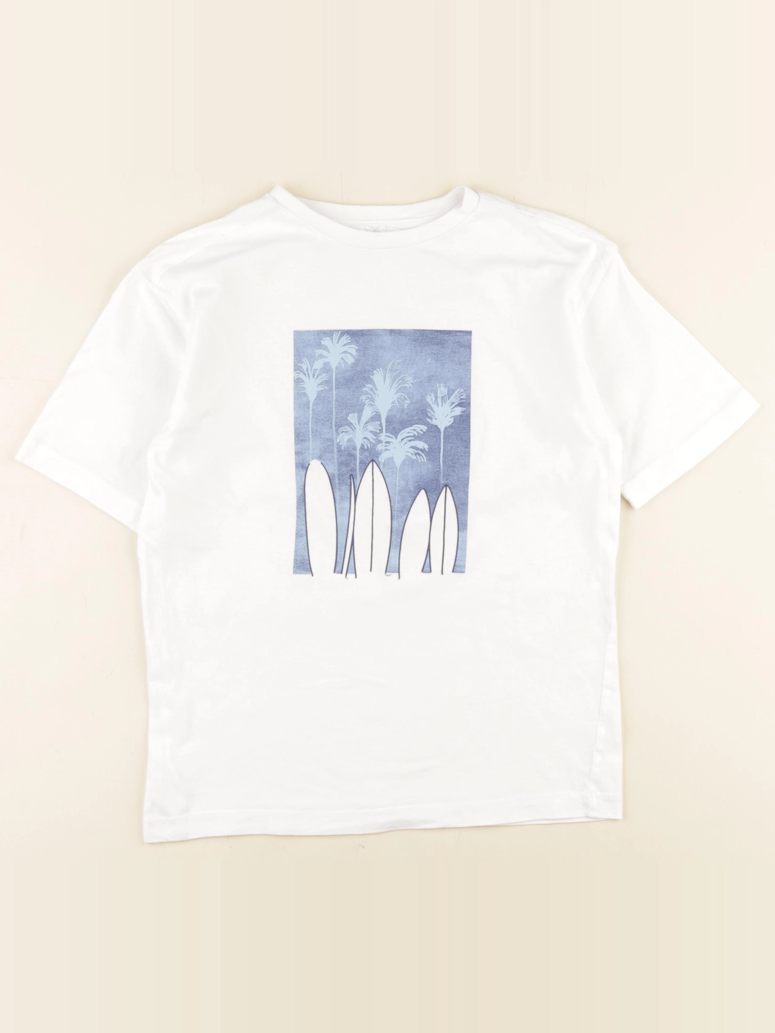 Mango - tee-shirt blanc - 9/10 ans