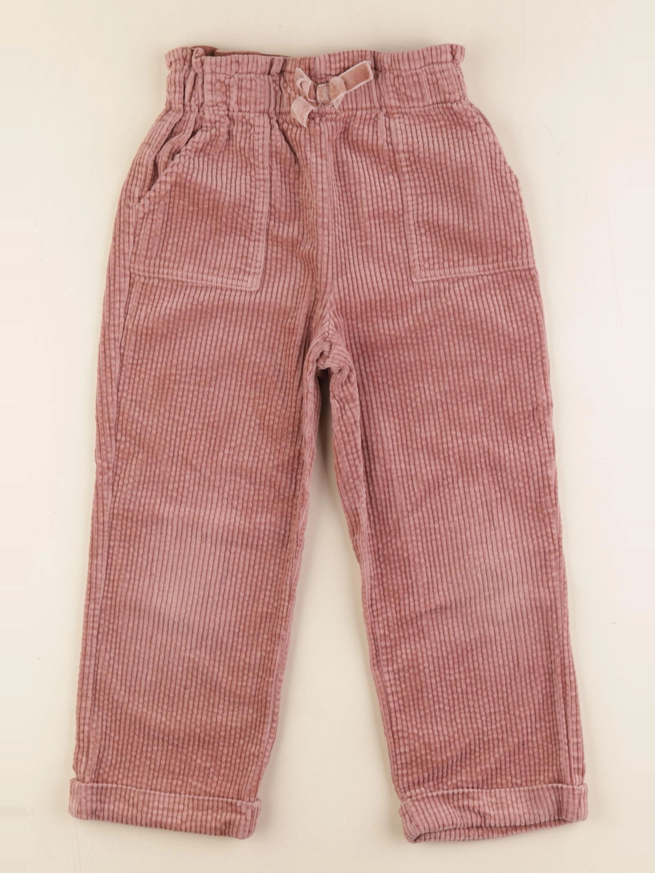 Vertbaudet - pantalon rose - 7 ans